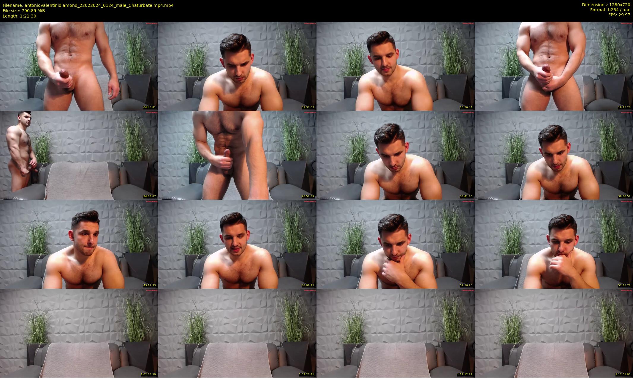 antoniovalentinidiamond — 82 minute Chaturbate male cam show recording, 720p, Feb 22, 2024