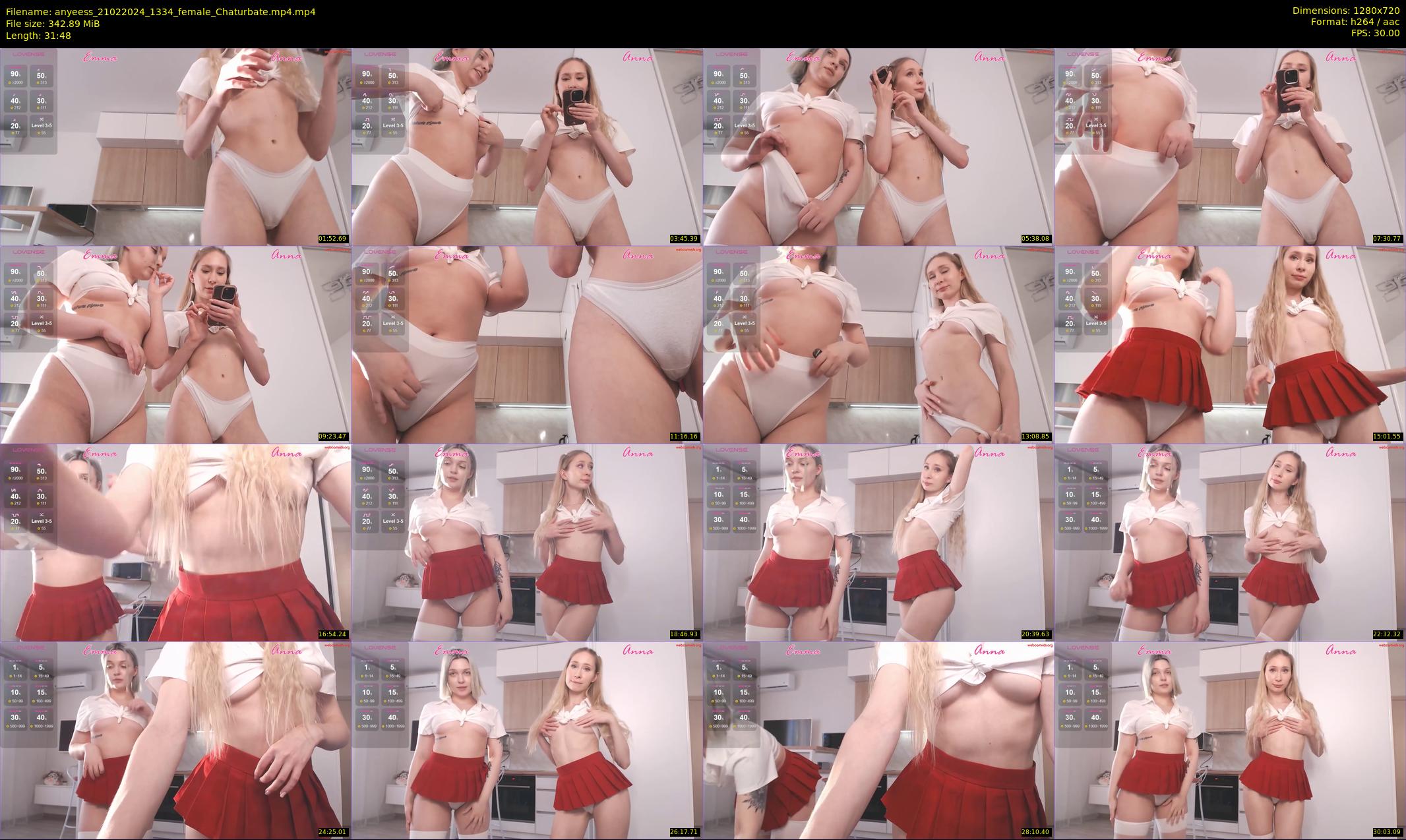 anyeess — 32 minute Chaturbate female cam show recording, 720p, Feb 21, 2024