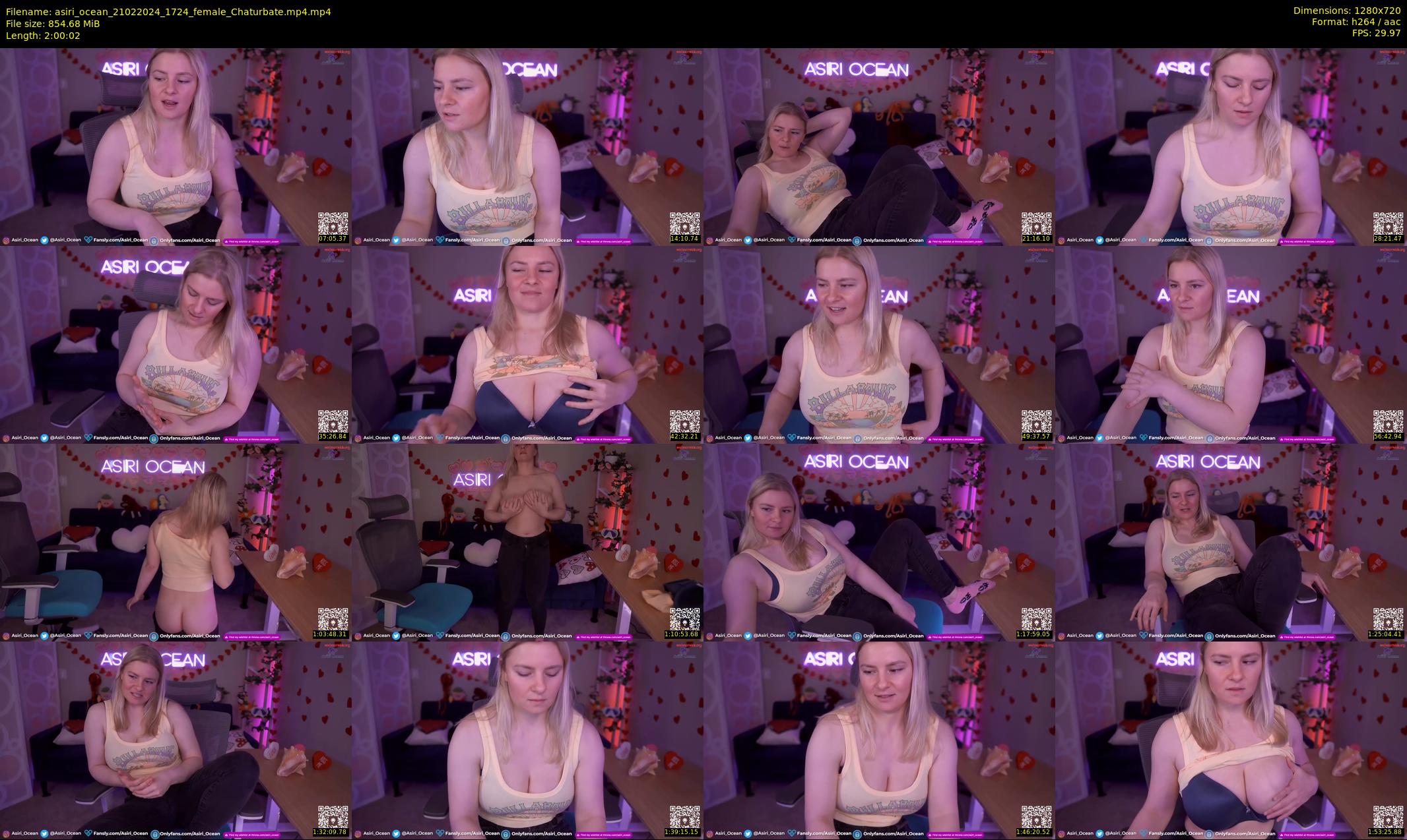 asiri_ocean — 121 minute Chaturbate female cam show recording, 720p, Feb 21, 2024