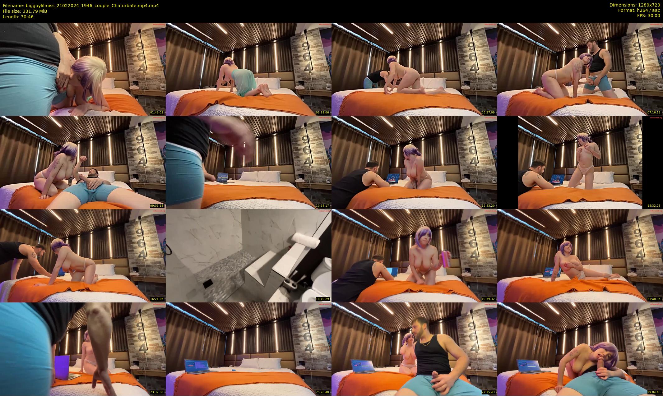 bigguylilmiss — 31 minute Chaturbate couple cam show recording, 720p, Feb 21, 2024