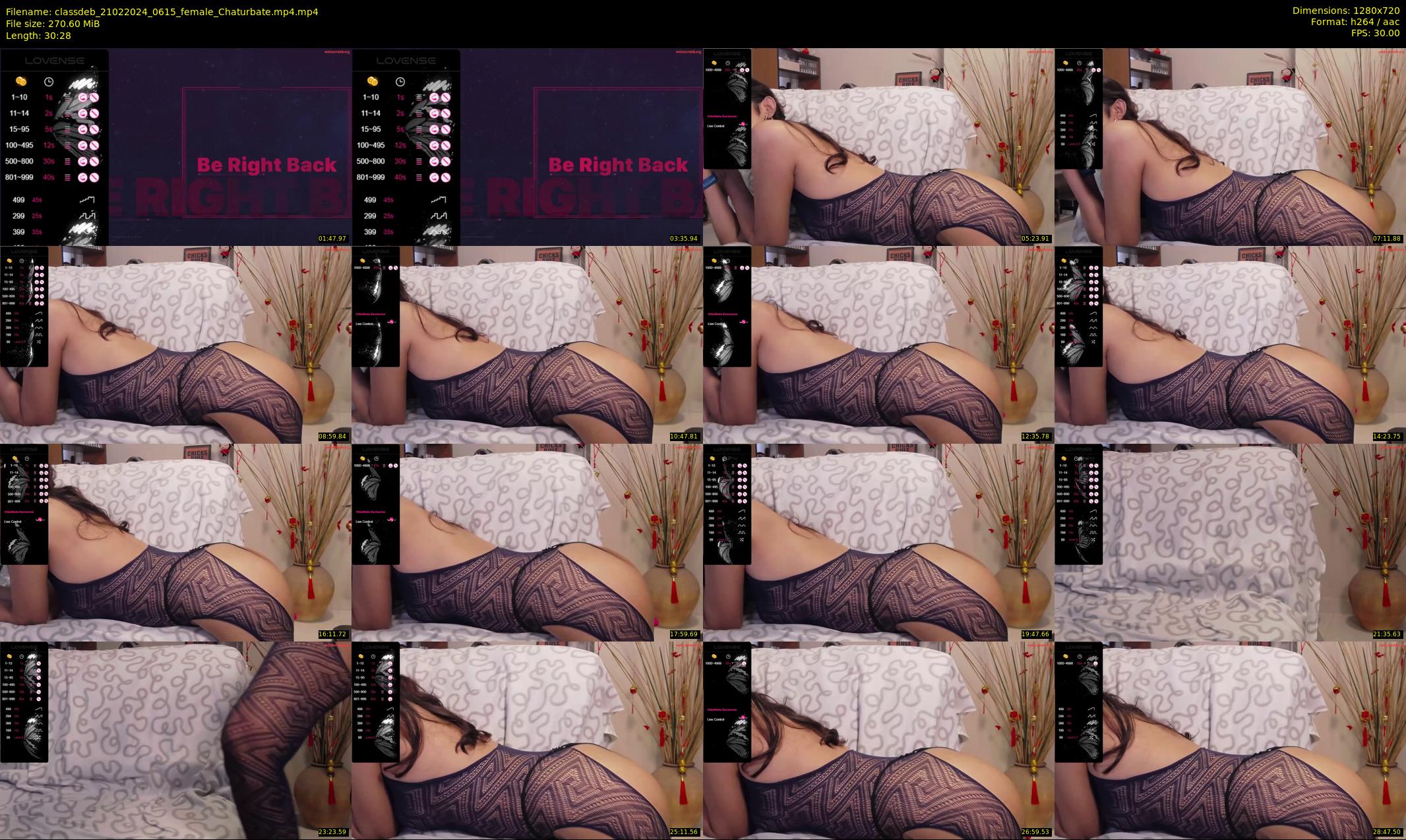 classdeb — 31 minute Chaturbate female cam show recording, 720p, Feb 21, 2024