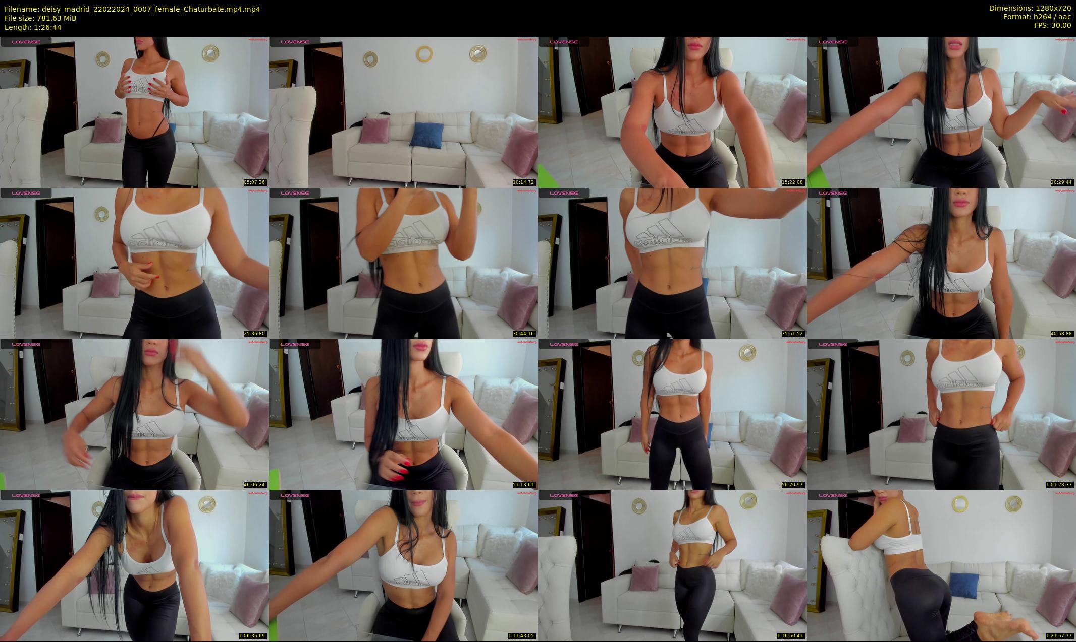 deisy_madrid — 87 minute Chaturbate female cam show recording, 720p, Feb 22, 2024