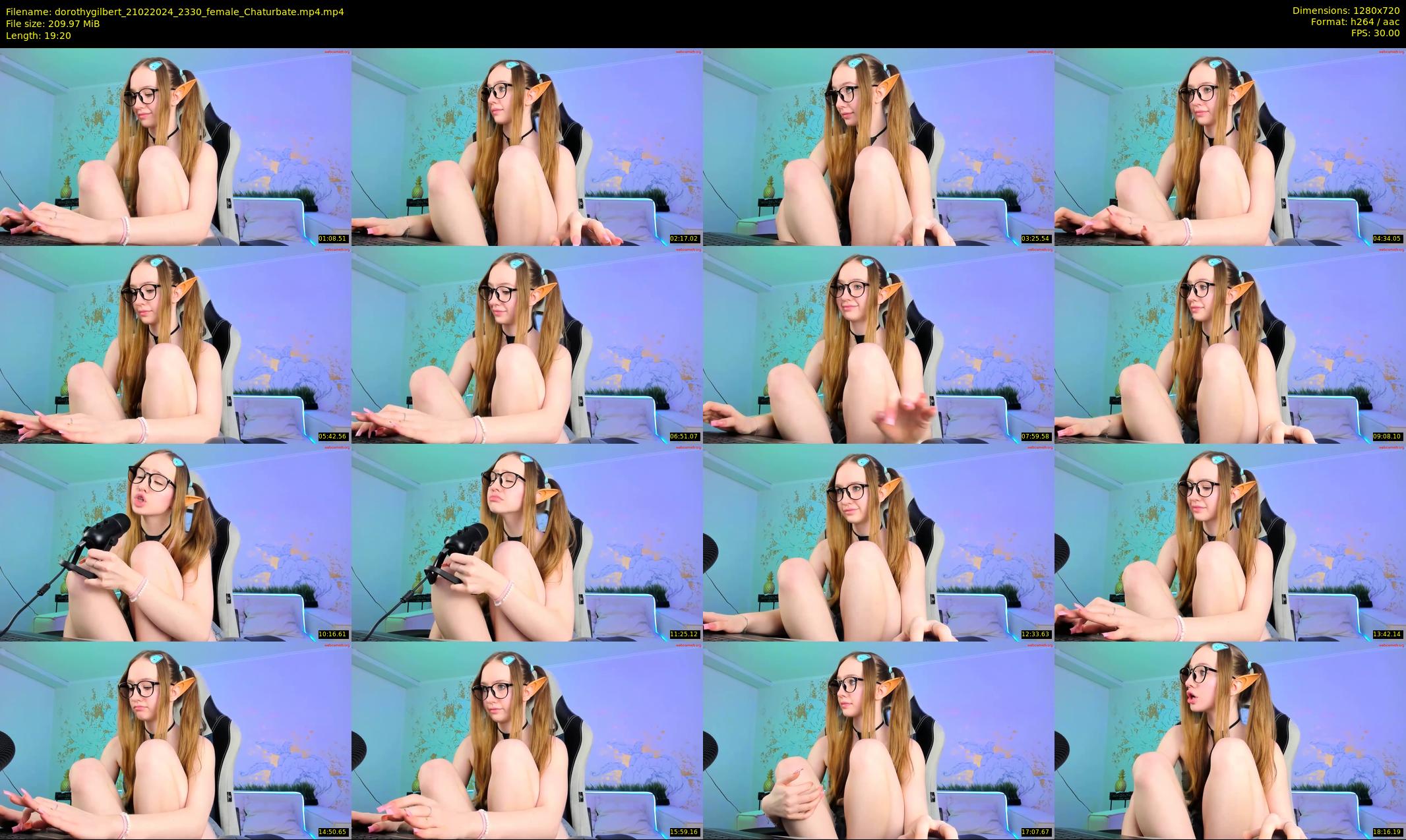 dorothygilbert — 20 minute Chaturbate female cam show recording, 720p, Feb 21, 2024