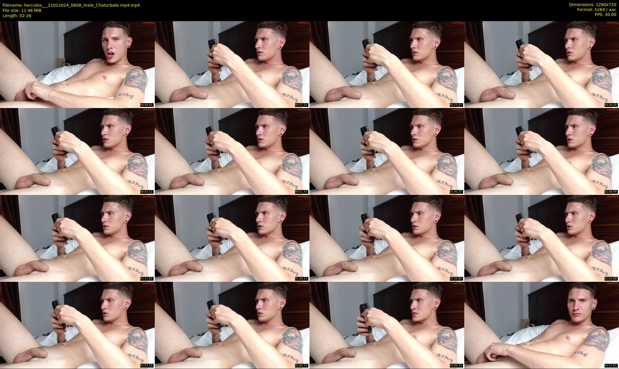 hercules__ — 3 minute Chaturbate male cam show recording, 720p, Feb 21, 2024