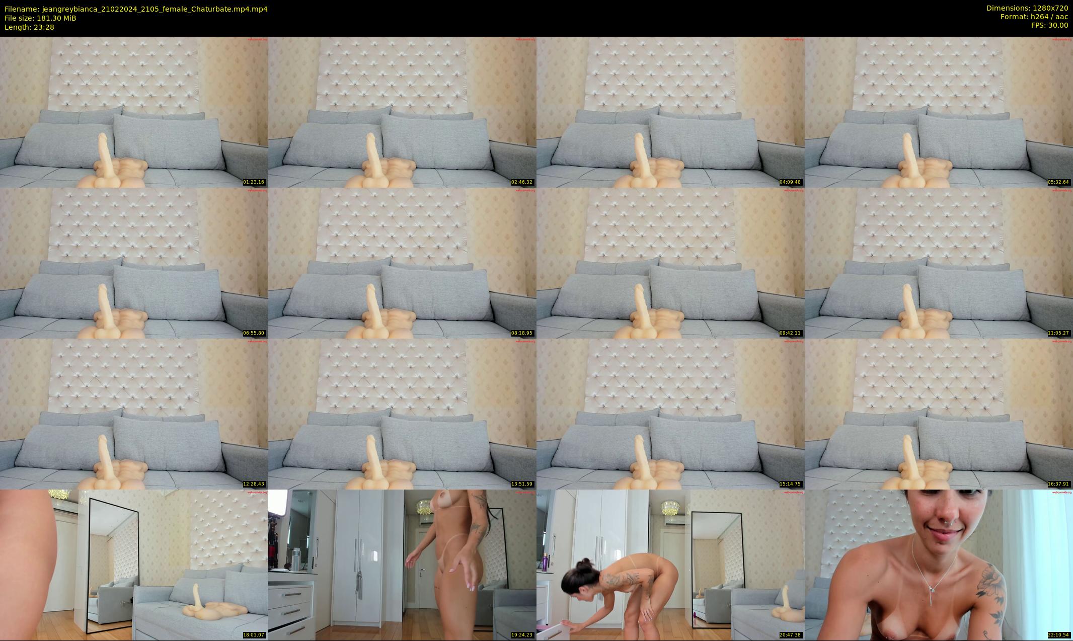 jeangreybianca — 24 minute Chaturbate female cam show recording, 720p, Feb 21, 2024
