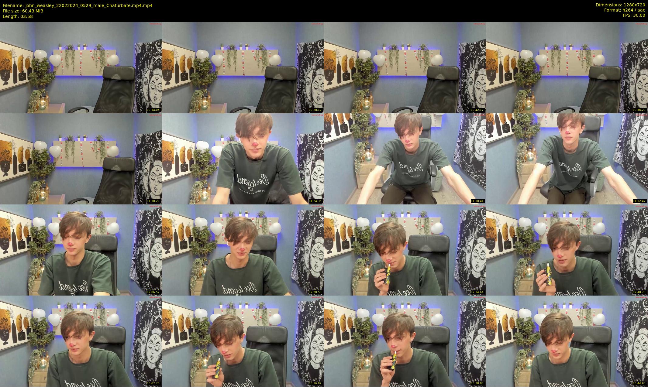john_weasley — 4 minute Chaturbate male cam show recording, 720p, Feb 22, 2024