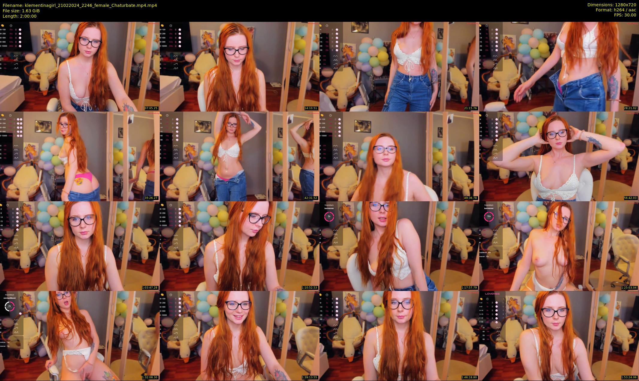 klementinagirl — 120 minute Chaturbate female cam show recording, 720p, Feb 21, 2024