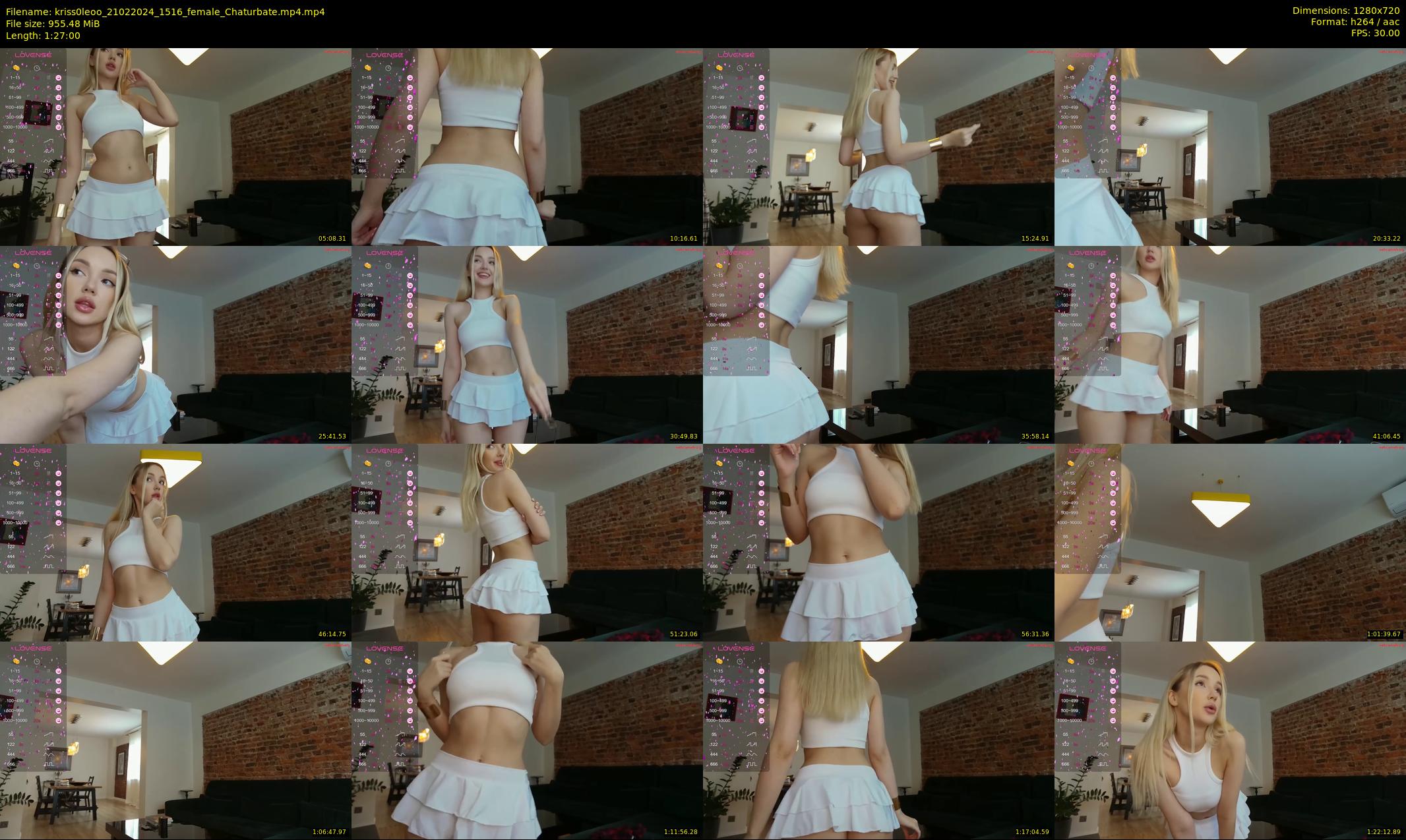 kriss0leoo — 87 minute Chaturbate couple cam show recording, 720p, Feb 21, 2024