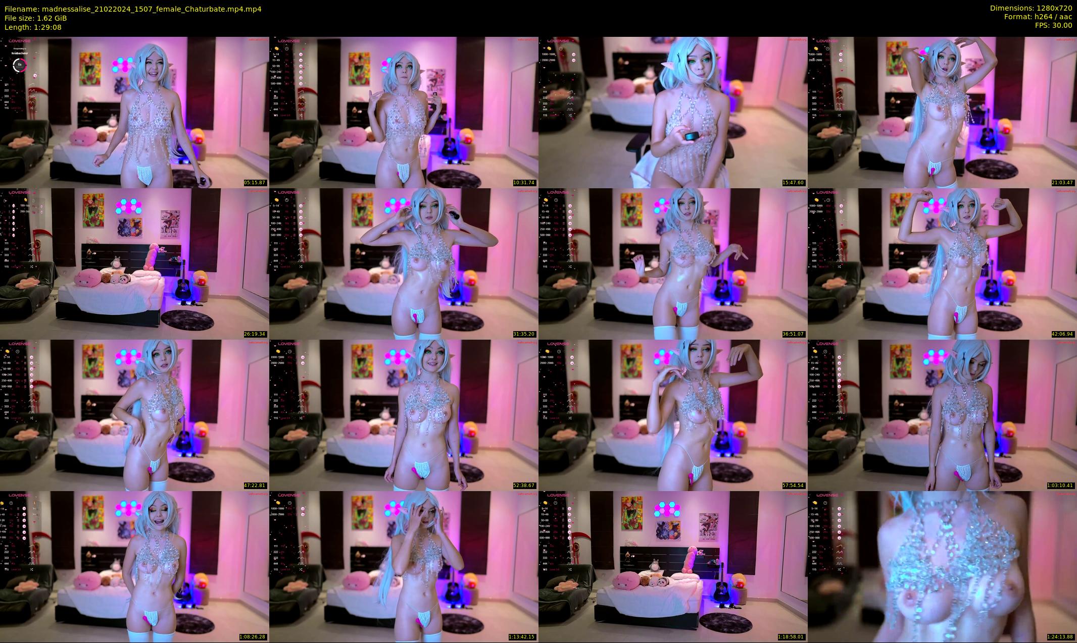 madnessalise — 90 minute Chaturbate female cam show recording, 720p, Feb 21, 2024