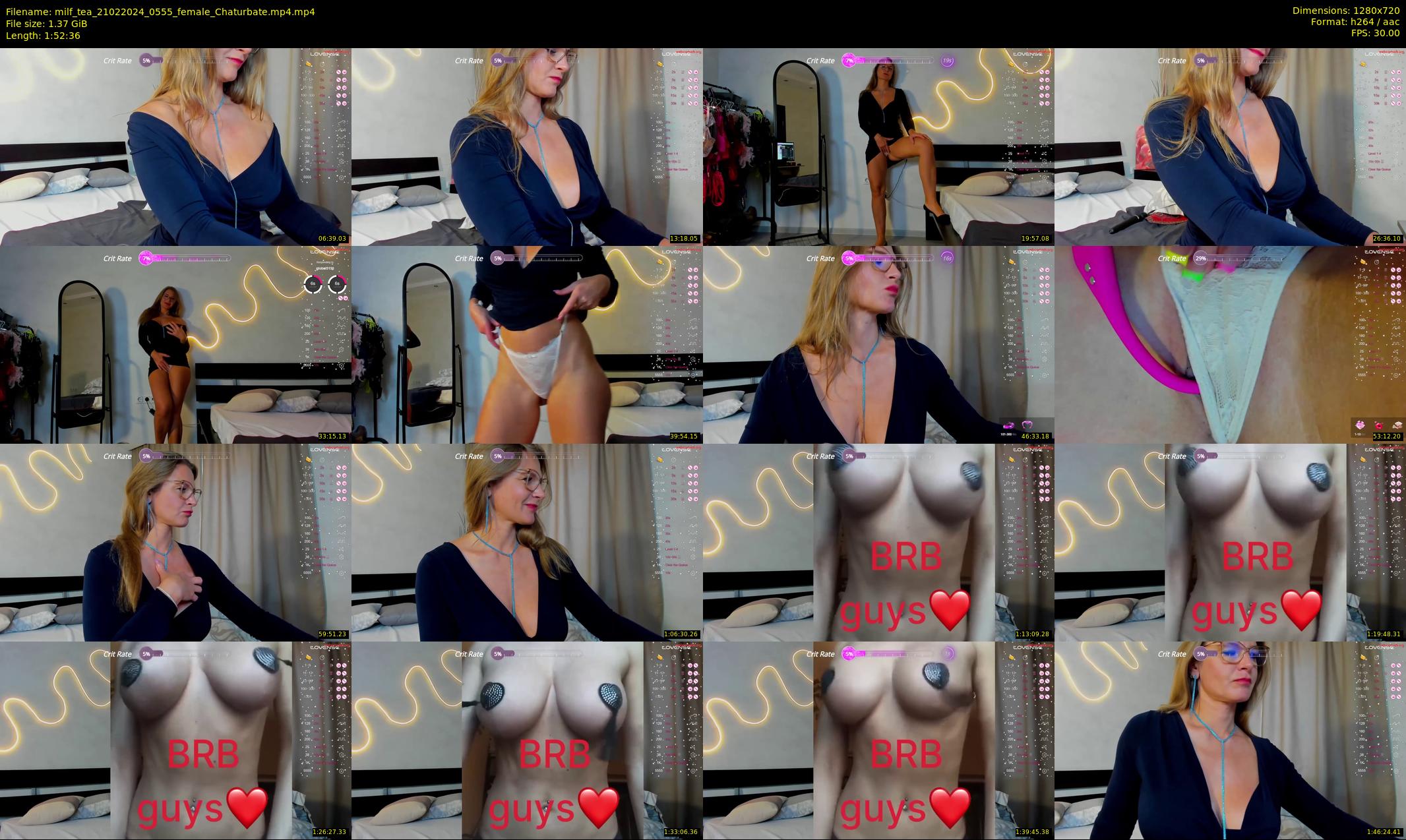 milf_tea — 113 minute Chaturbate female cam show recording, 720p, Feb 21, 2024