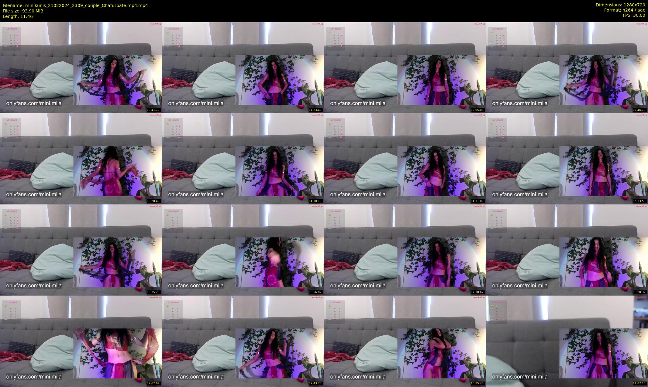 minikunis — 12 minute Chaturbate couple cam show recording, 720p, Feb 21, 2024