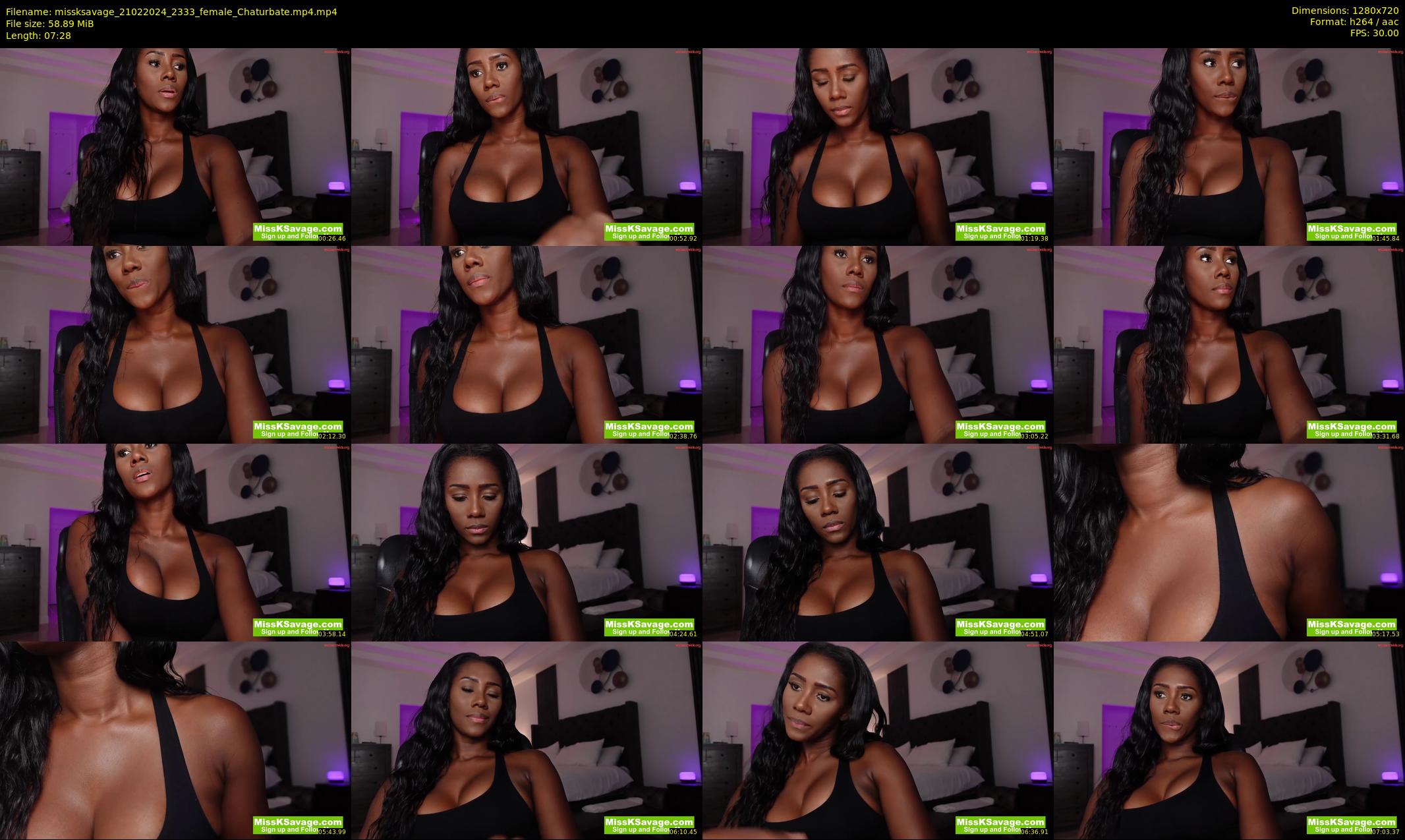 missksavage — 8 minute Chaturbate female cam show recording, 720p, Feb 21, 2024