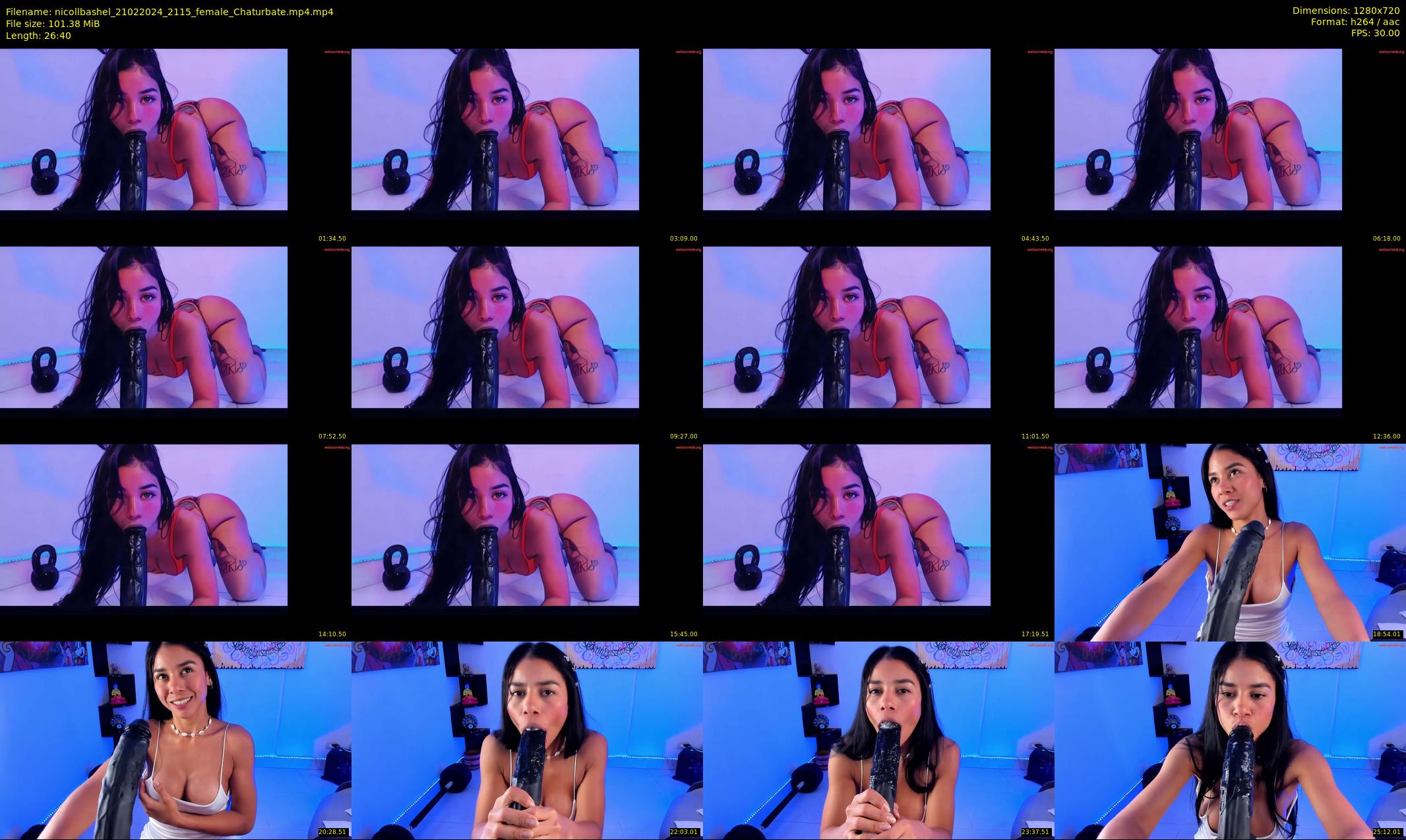 nicollbashel — 27 minute Chaturbate female cam show recording, 720p, Feb 21, 2024