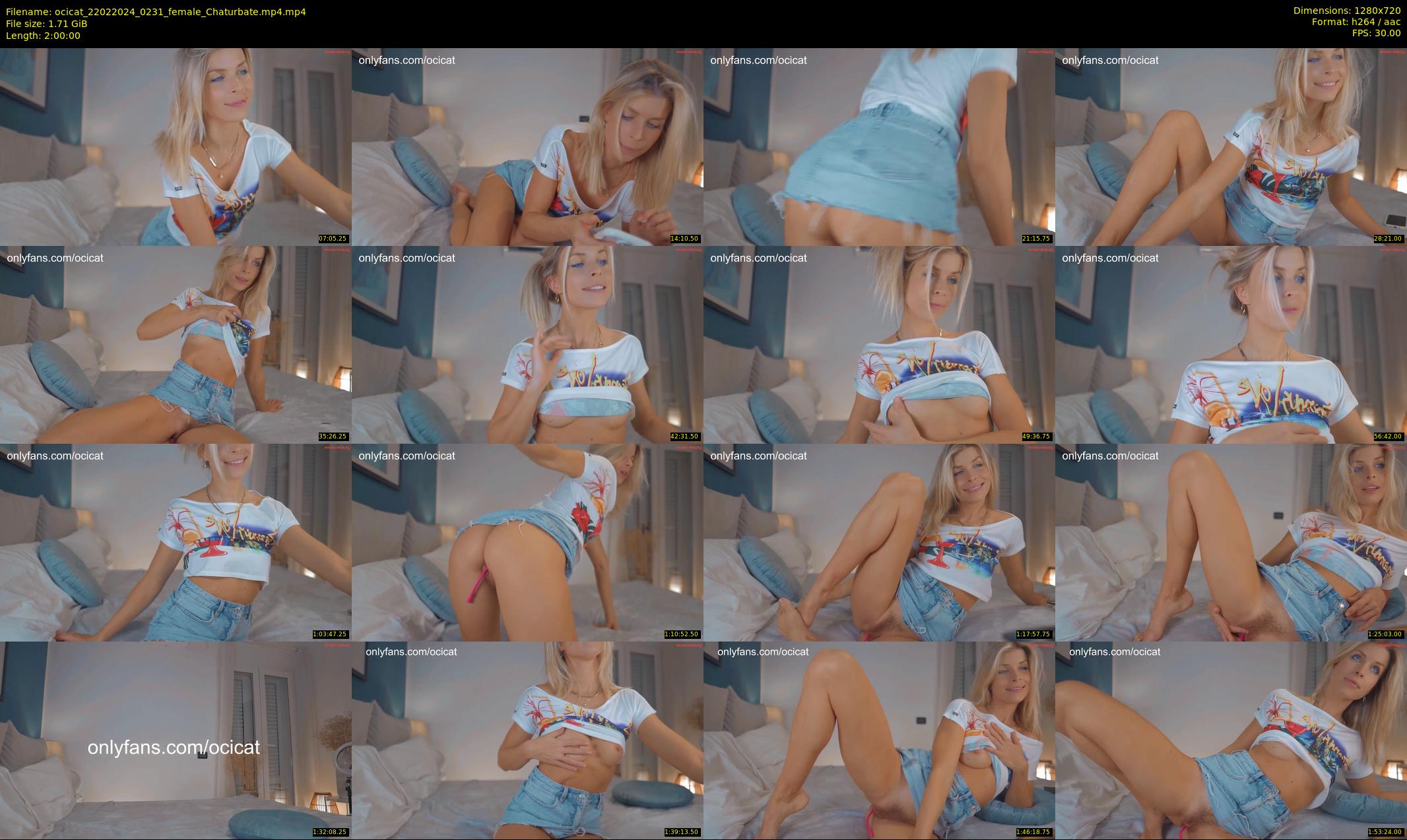 ocicat — 120 minute Chaturbate female cam show recording, 720p, Feb 22, 2024