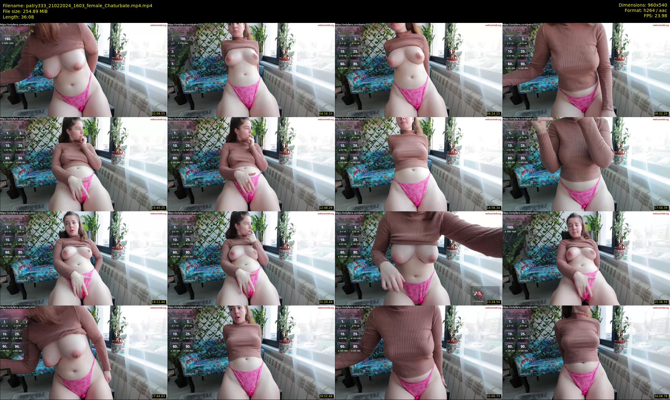 patry333 — 37 minute Chaturbate female cam show recording, 480p, Feb 21, 2024