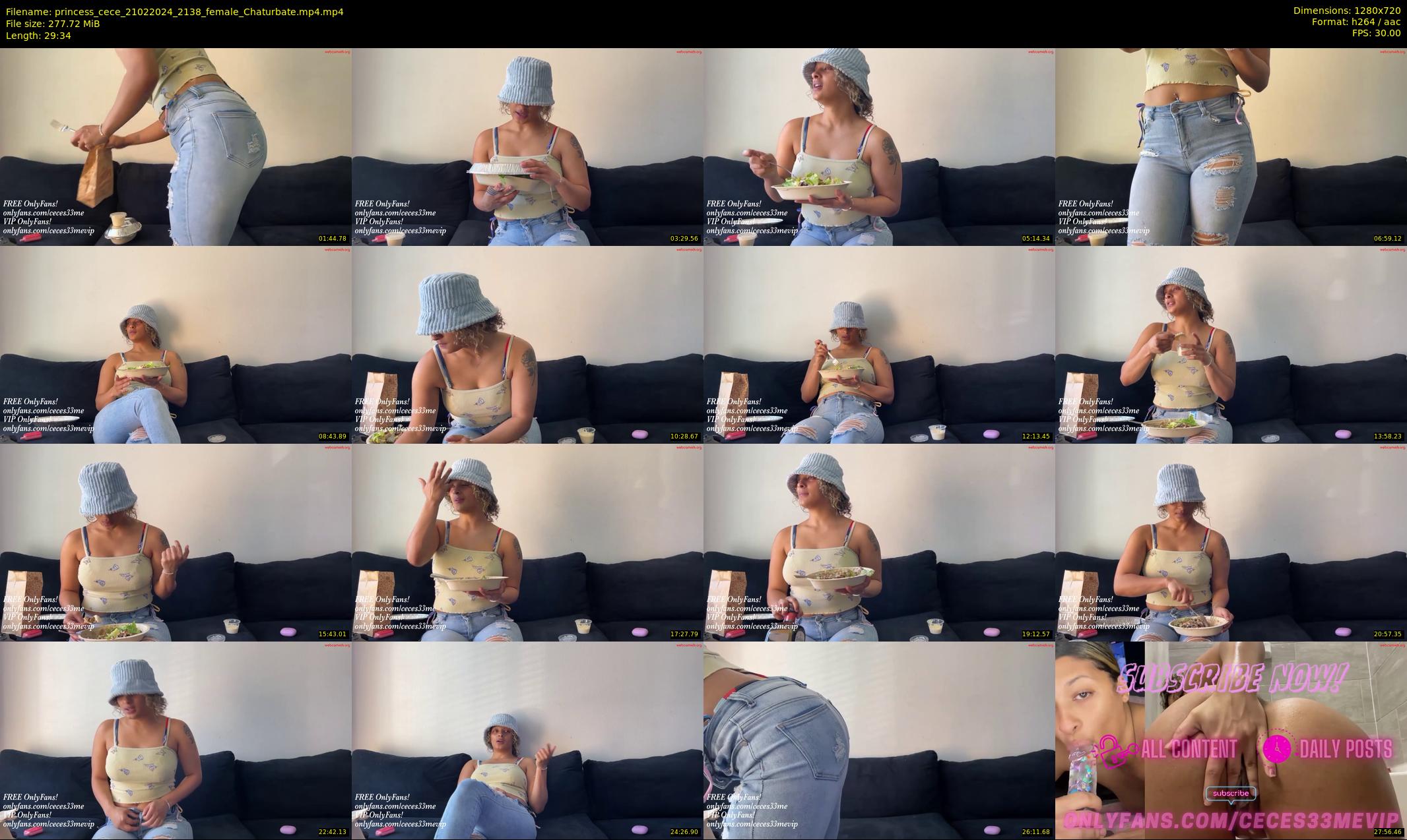 princess_cece — 30 minute Chaturbate female cam show recording, 720p, Feb 21, 2024