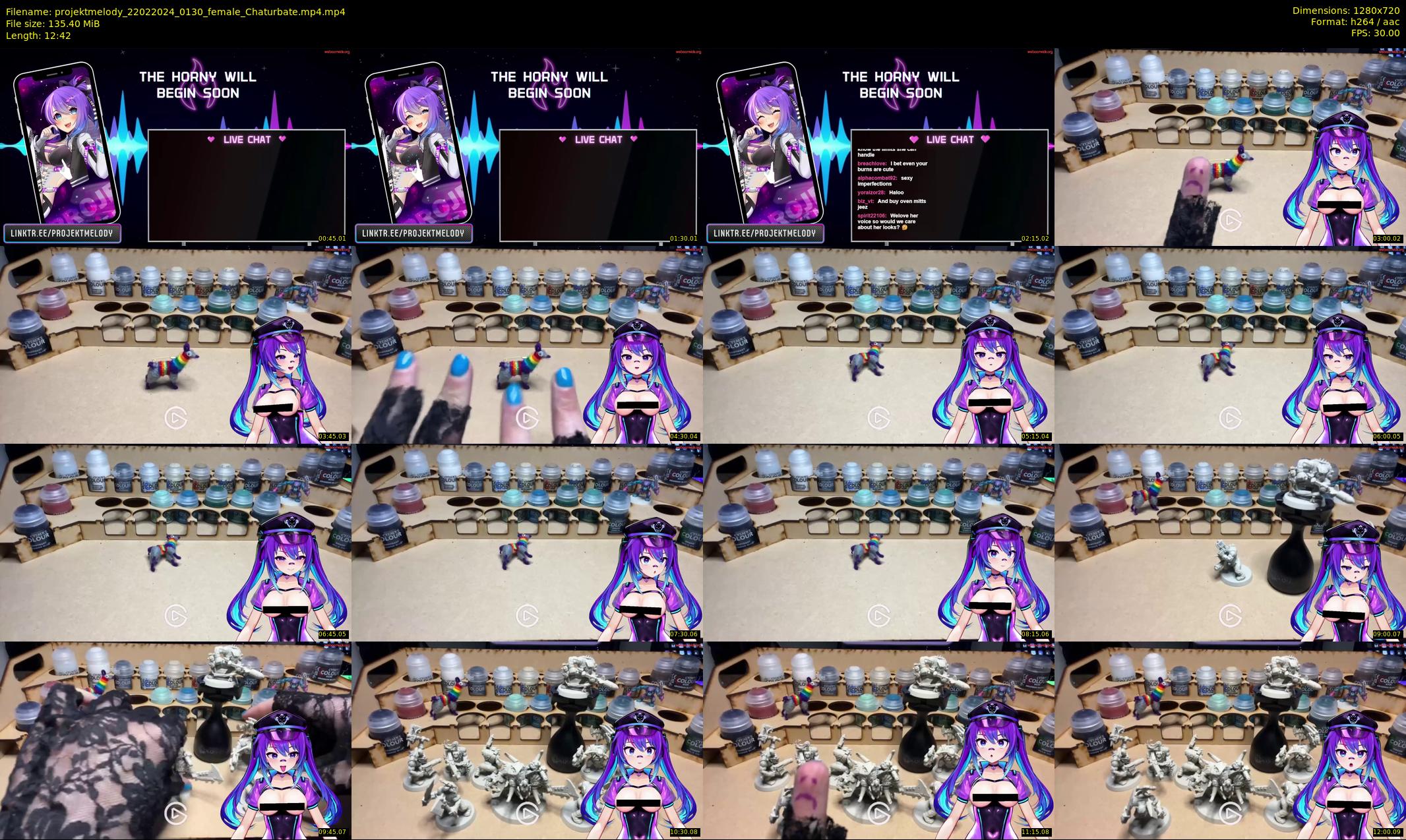projektmelody — 13 minute Chaturbate female cam show recording, 720p, Feb 22, 2024