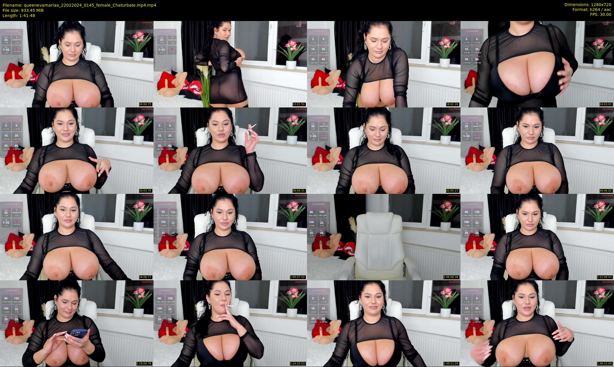 queenevamariaa — 102 minute Chaturbate female cam show recording, 720p, Feb 22, 2024