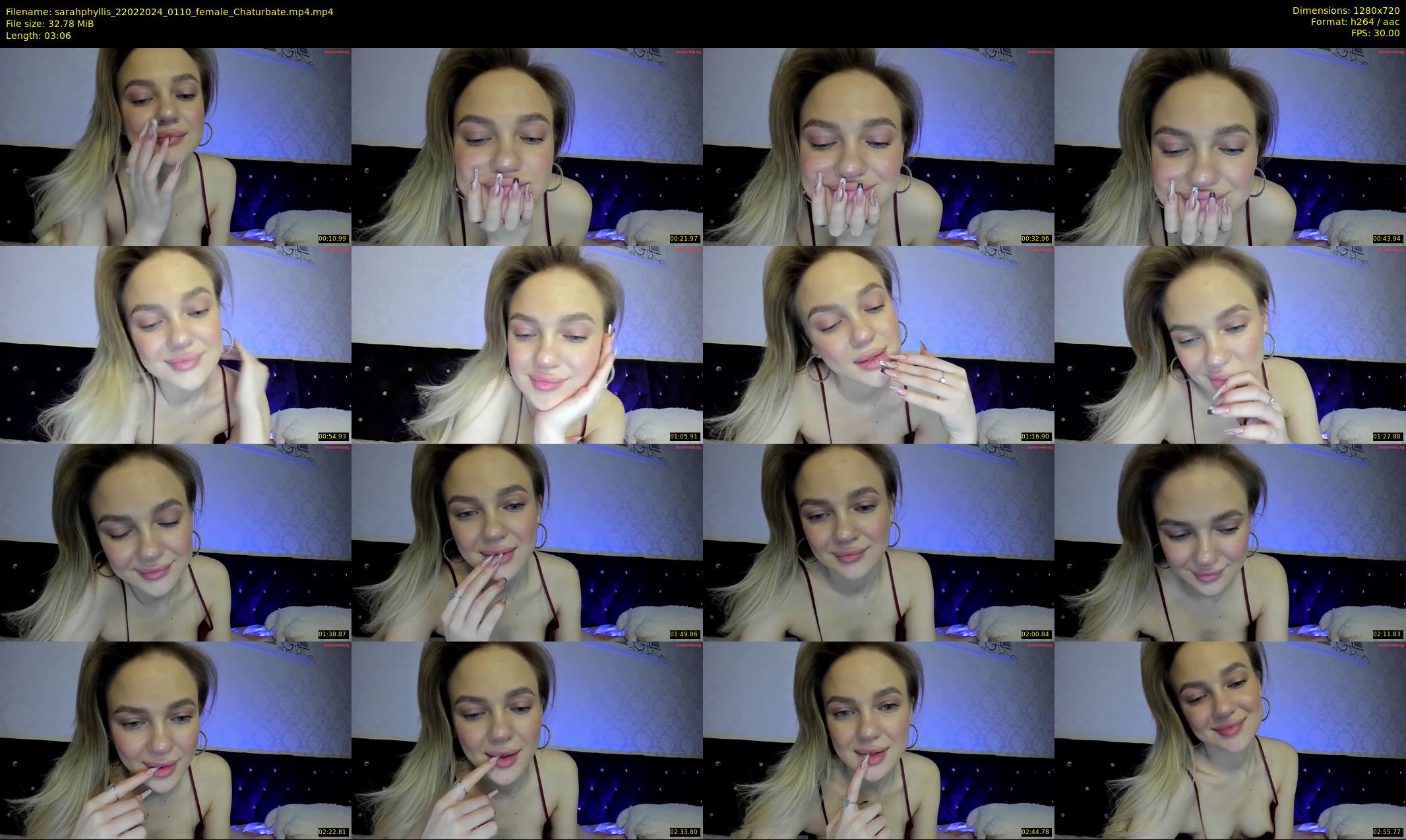 sarahphyllis — 4 minute Chaturbate female cam show recording, 720p, Feb 22, 2024