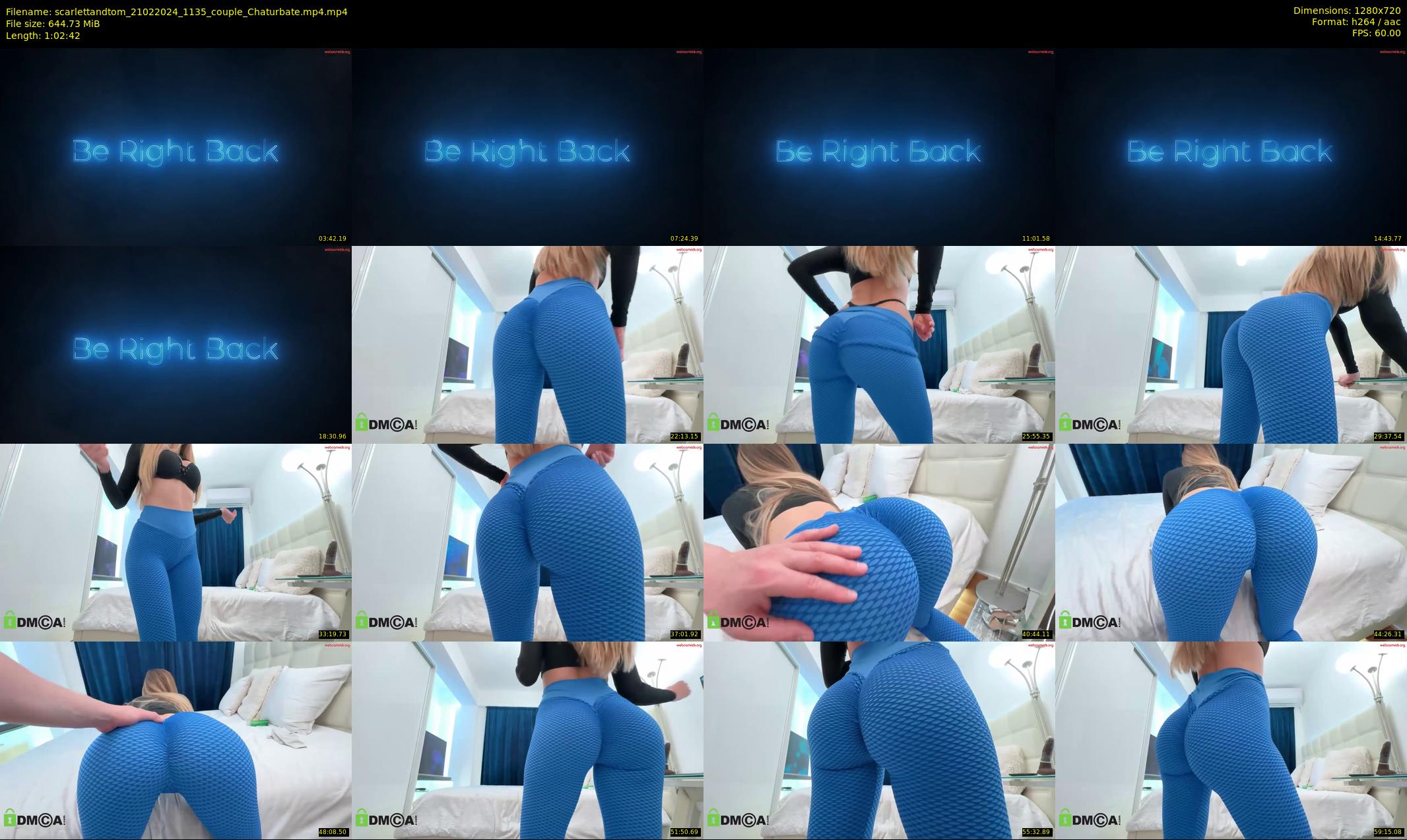 scarlettandtom — 63 minute Chaturbate couple cam show recording, 720p, Feb 21, 2024