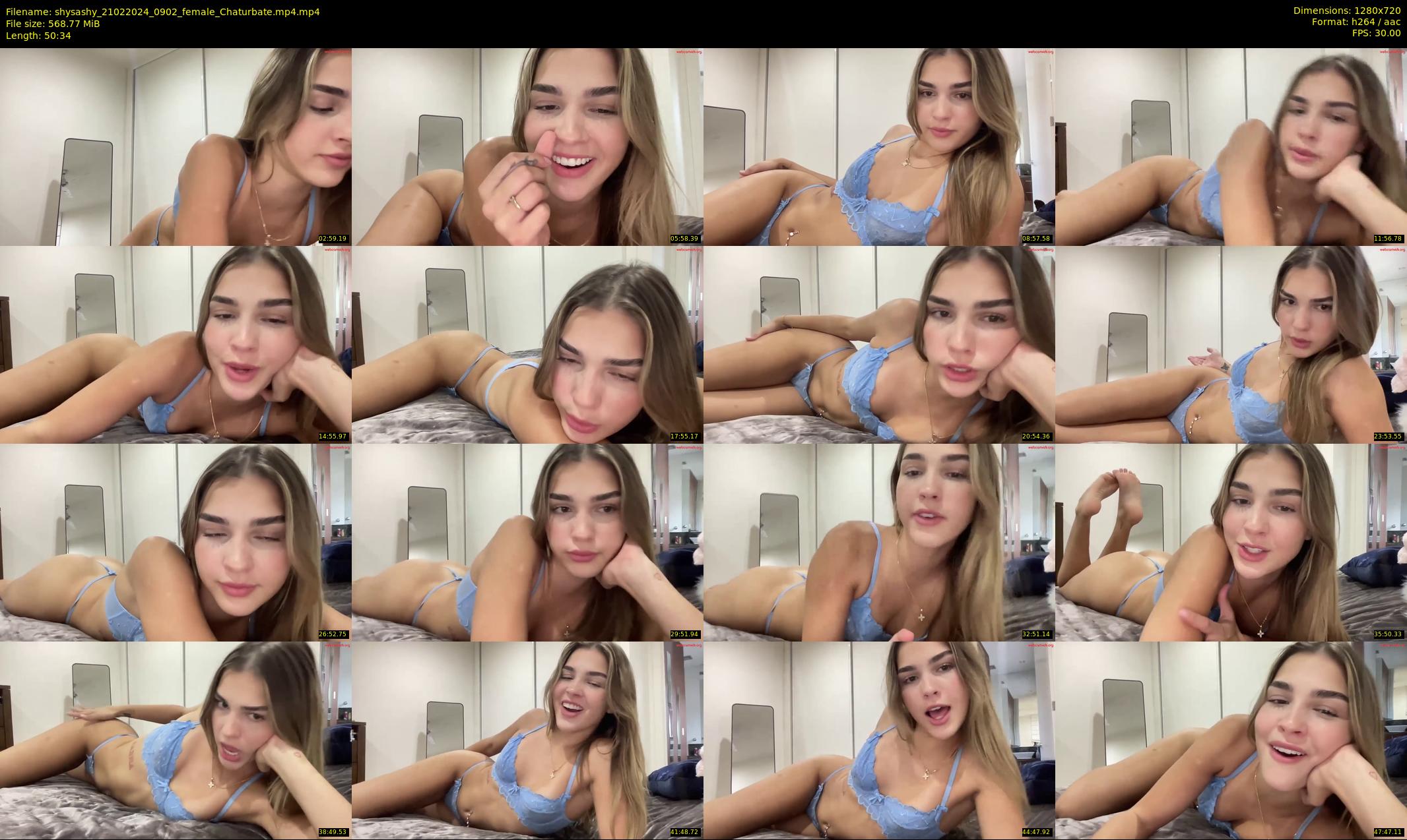 shysashy — 51 minute Chaturbate female cam show recording, 720p, Feb 21, 2024