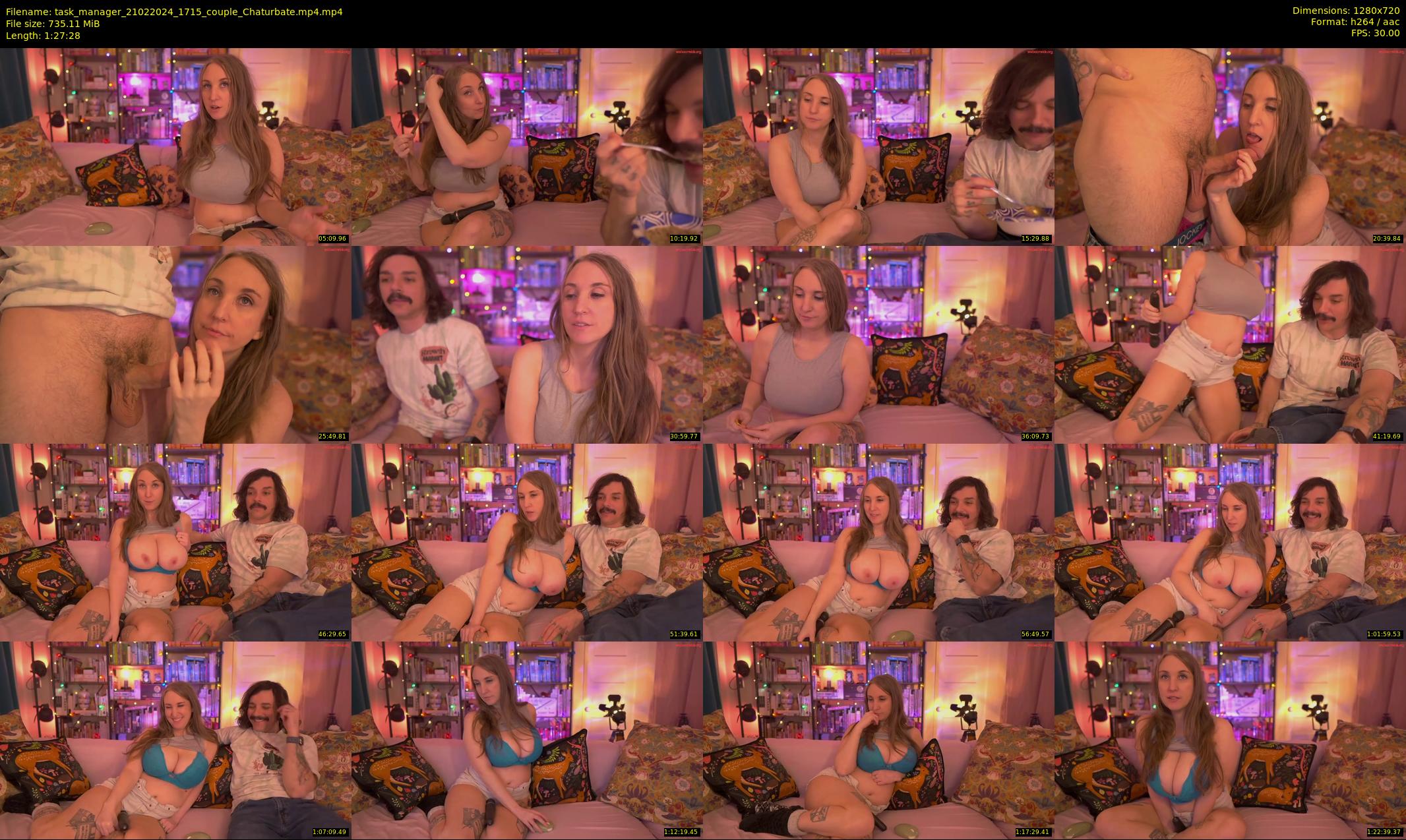 task_manager — 88 minute Chaturbate couple cam show recording, 720p, Feb 21, 2024