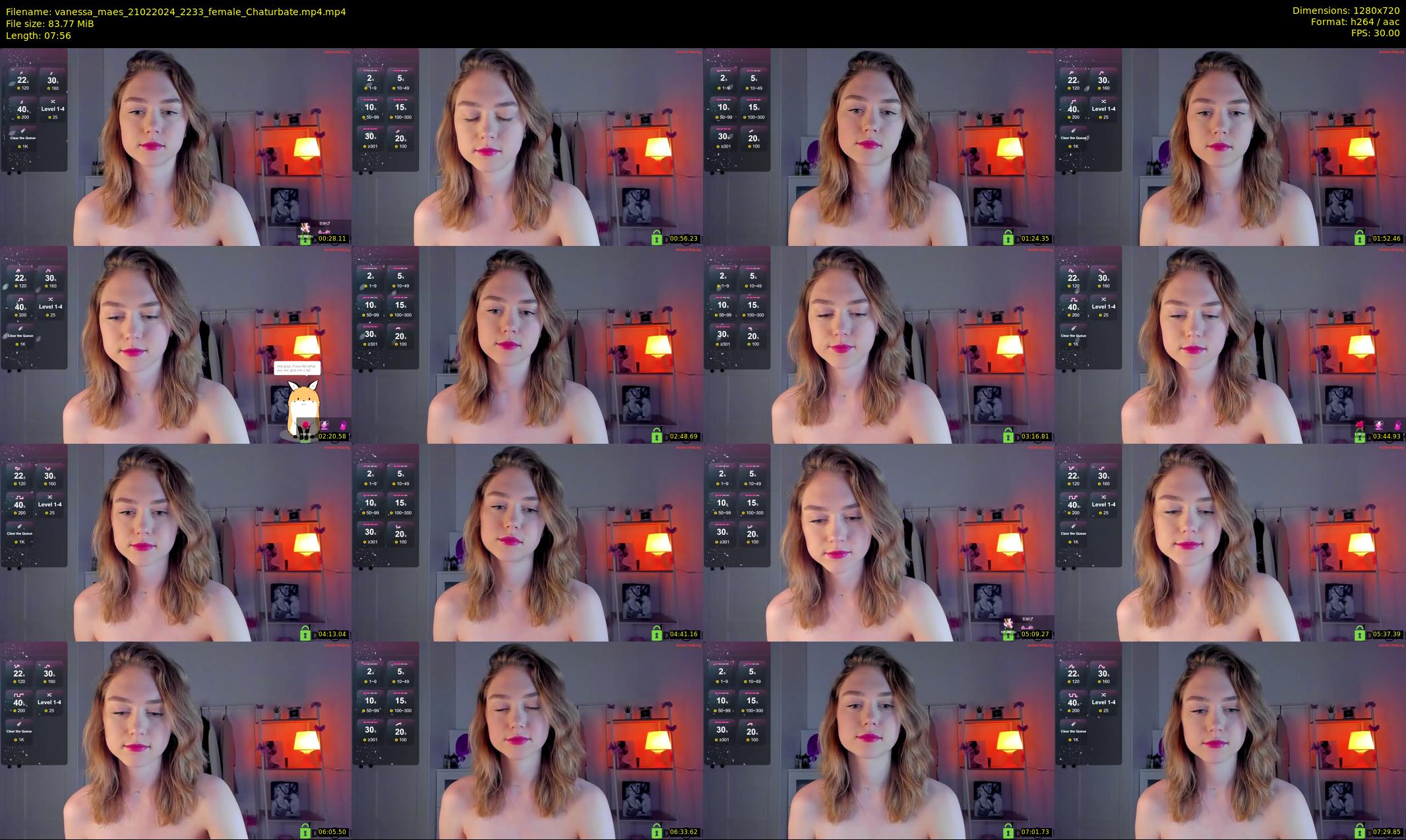 vanessa_maes — 8 minute Chaturbate female cam show recording, 720p, Feb 21, 2024