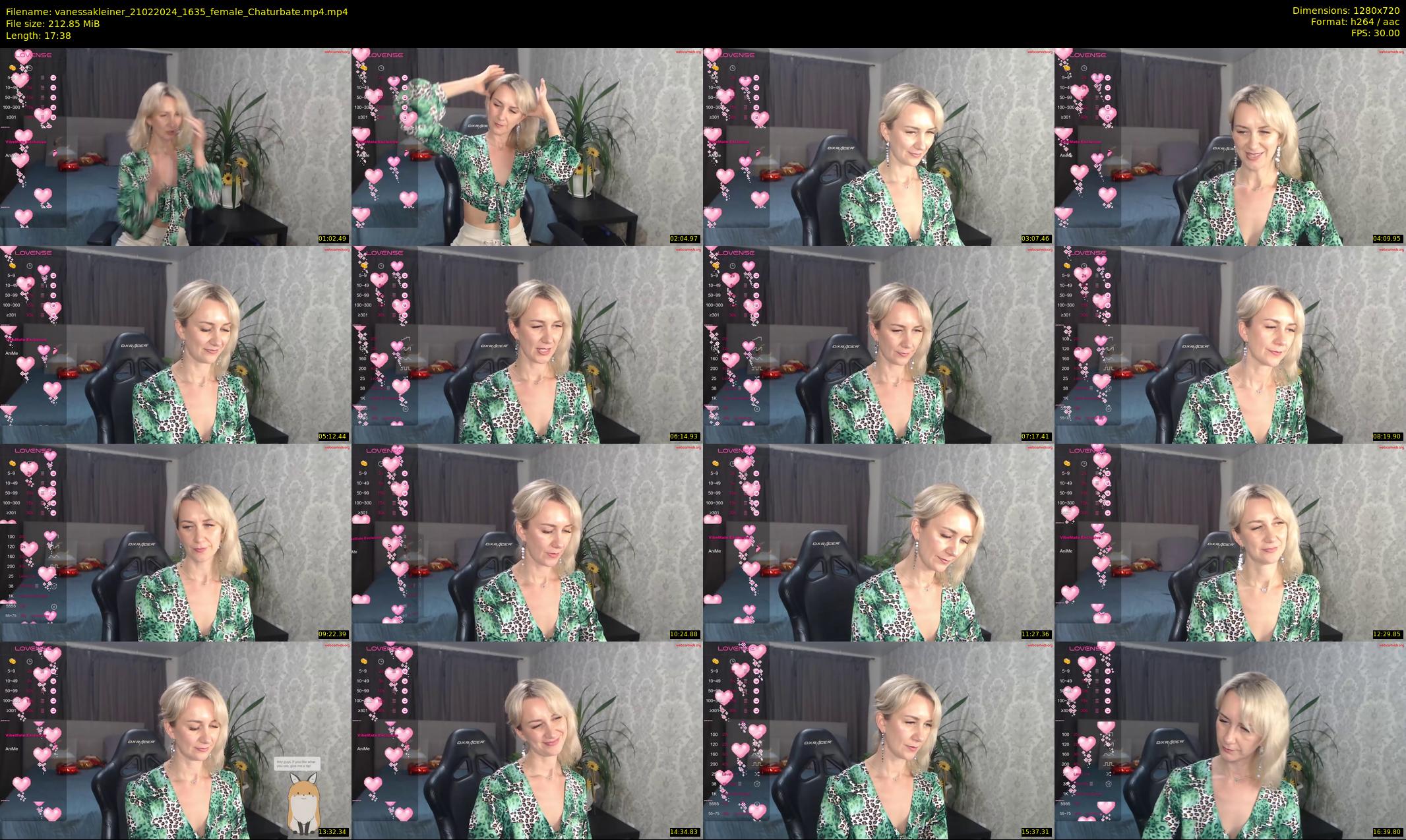 vanessakleiner — 18 minute Chaturbate female cam show recording, 720p, Feb 21, 2024