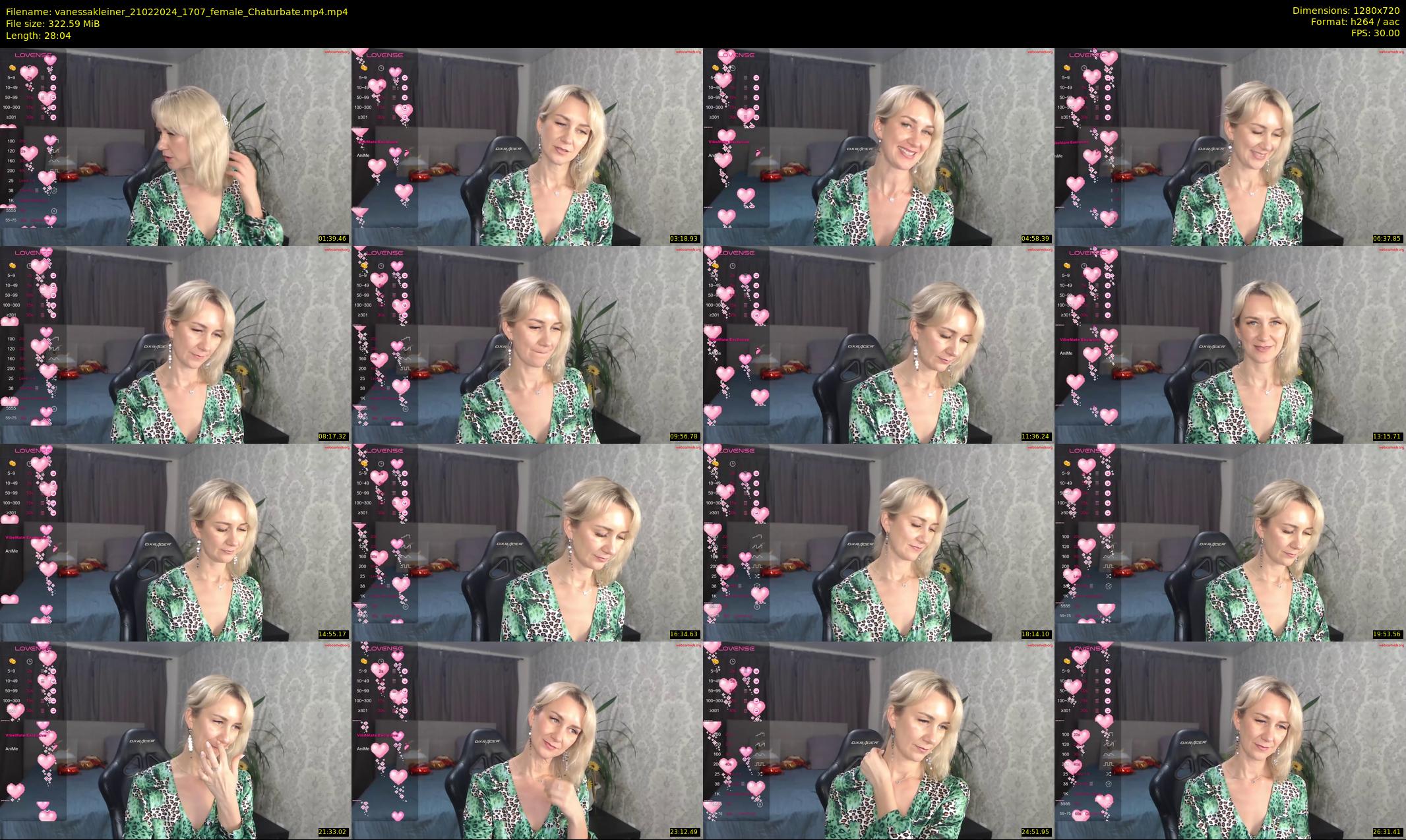 vanessakleiner — 29 minute Chaturbate female cam show recording, 720p, Feb 21, 2024