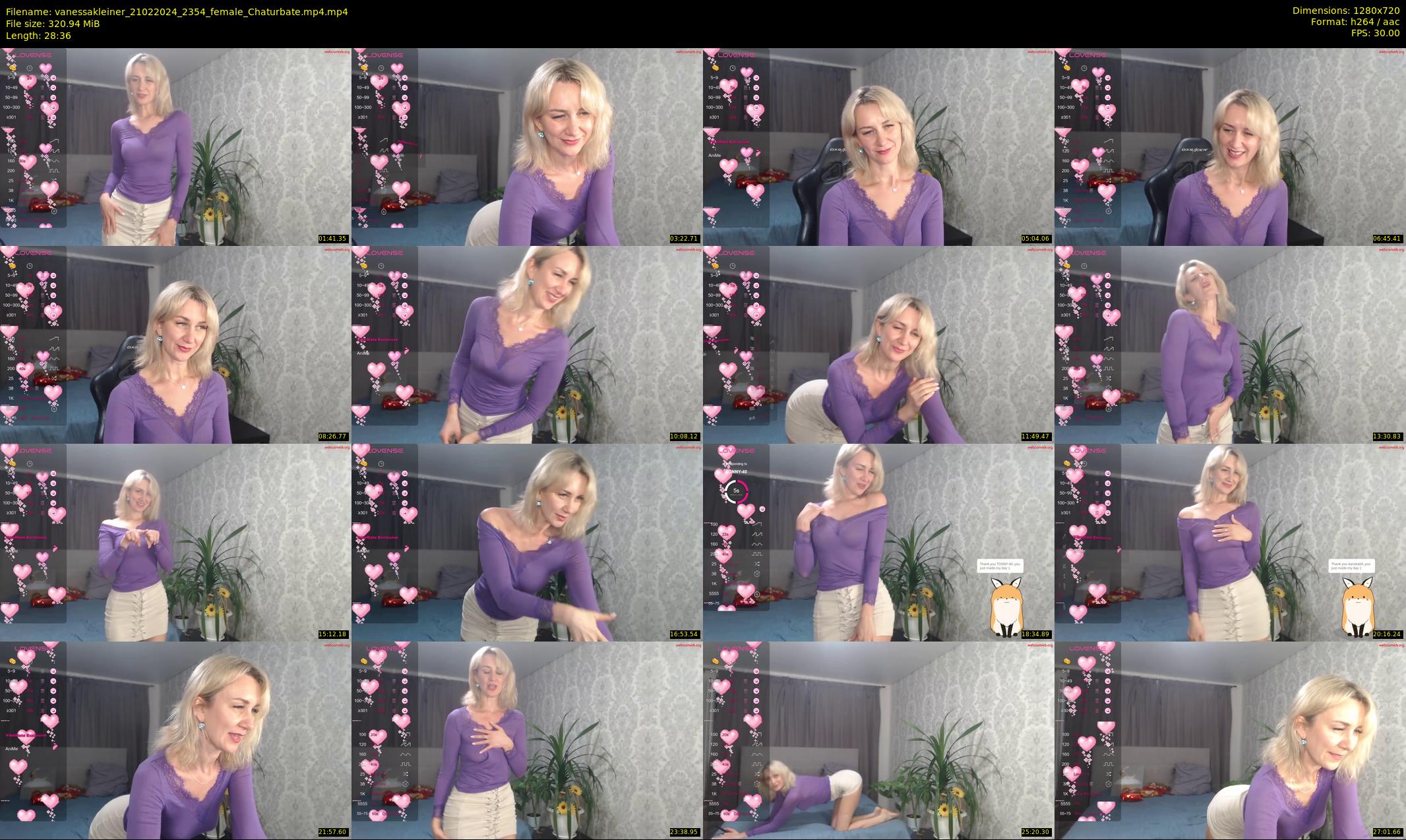 vanessakleiner — 29 minute Chaturbate female cam show recording, 720p, Feb 21, 2024