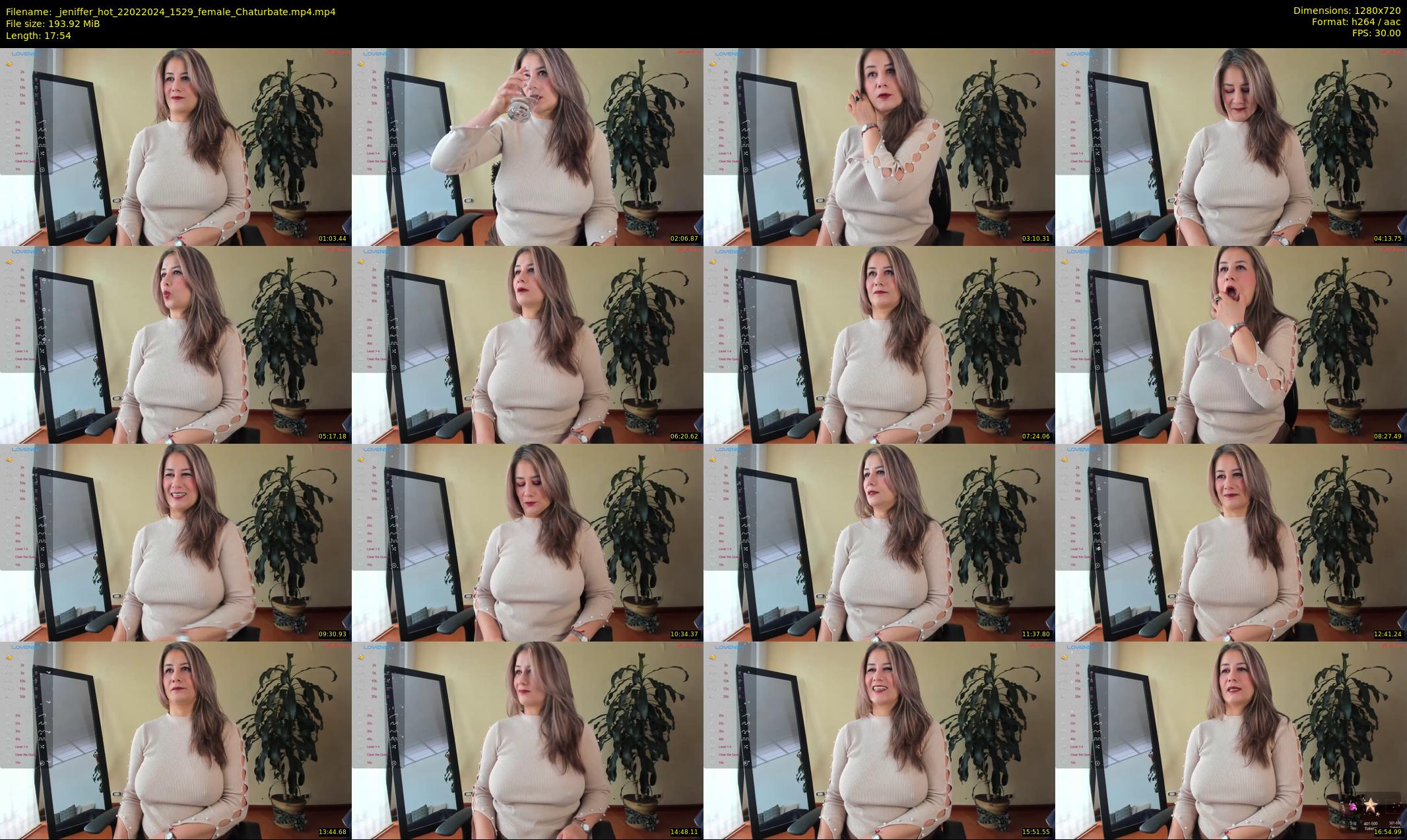 _jeniffer_hot — 18 minute Chaturbate female cam show recording, 720p, Feb 22, 2024