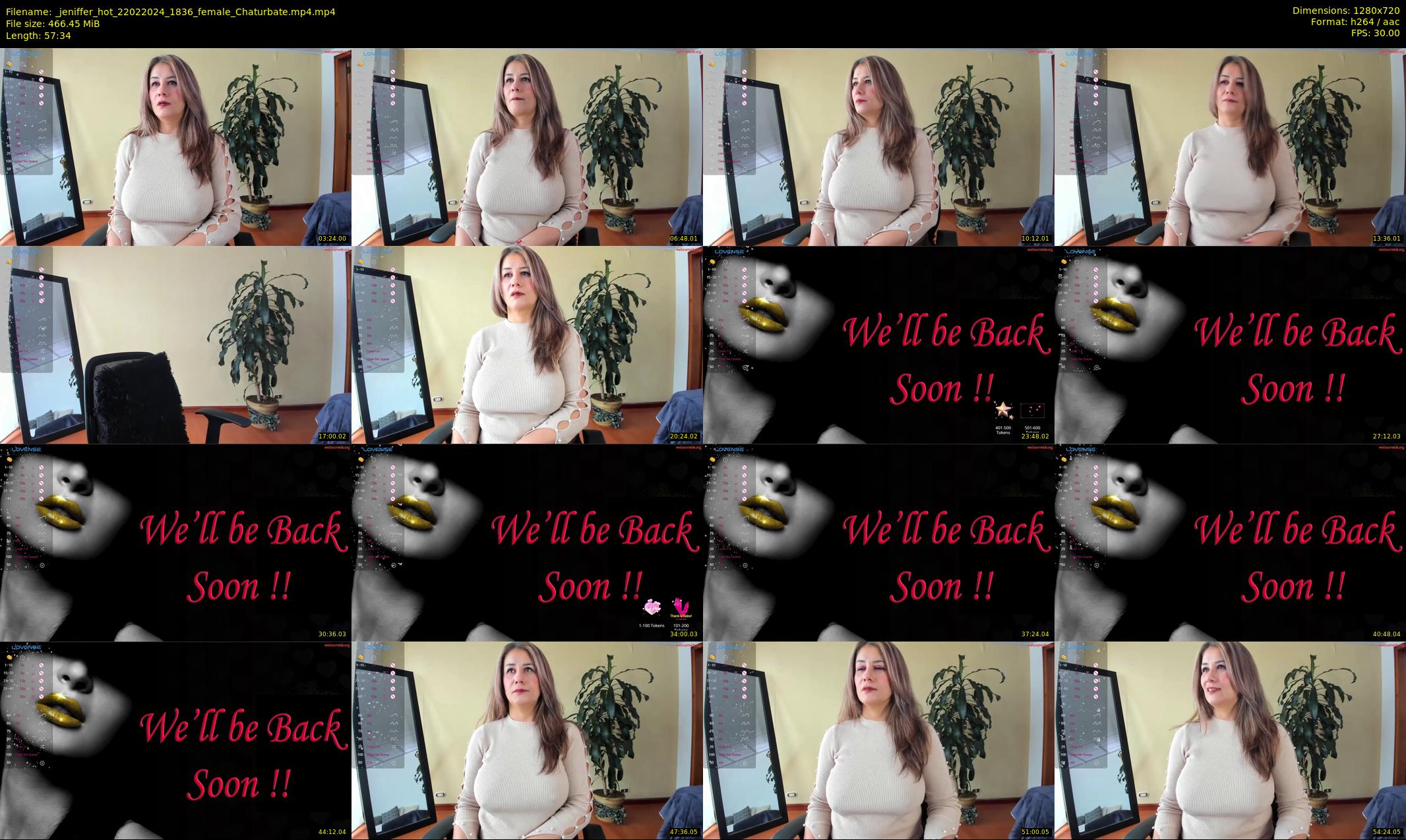 _jeniffer_hot — 58 minute Chaturbate female cam show recording, 720p, Feb 22, 2024