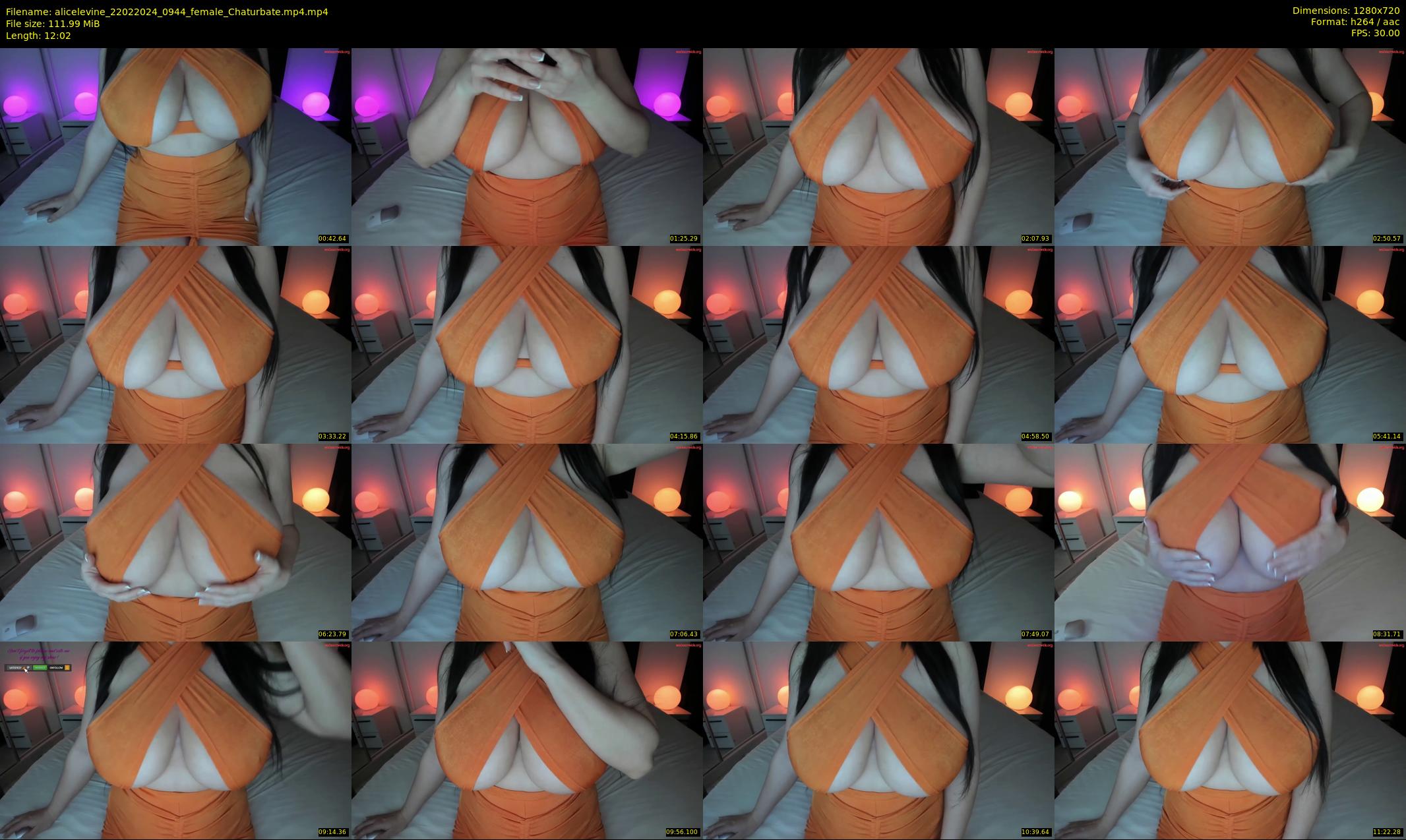 alicelevine — 13 minute Chaturbate female cam show recording, 720p, Feb 22, 2024