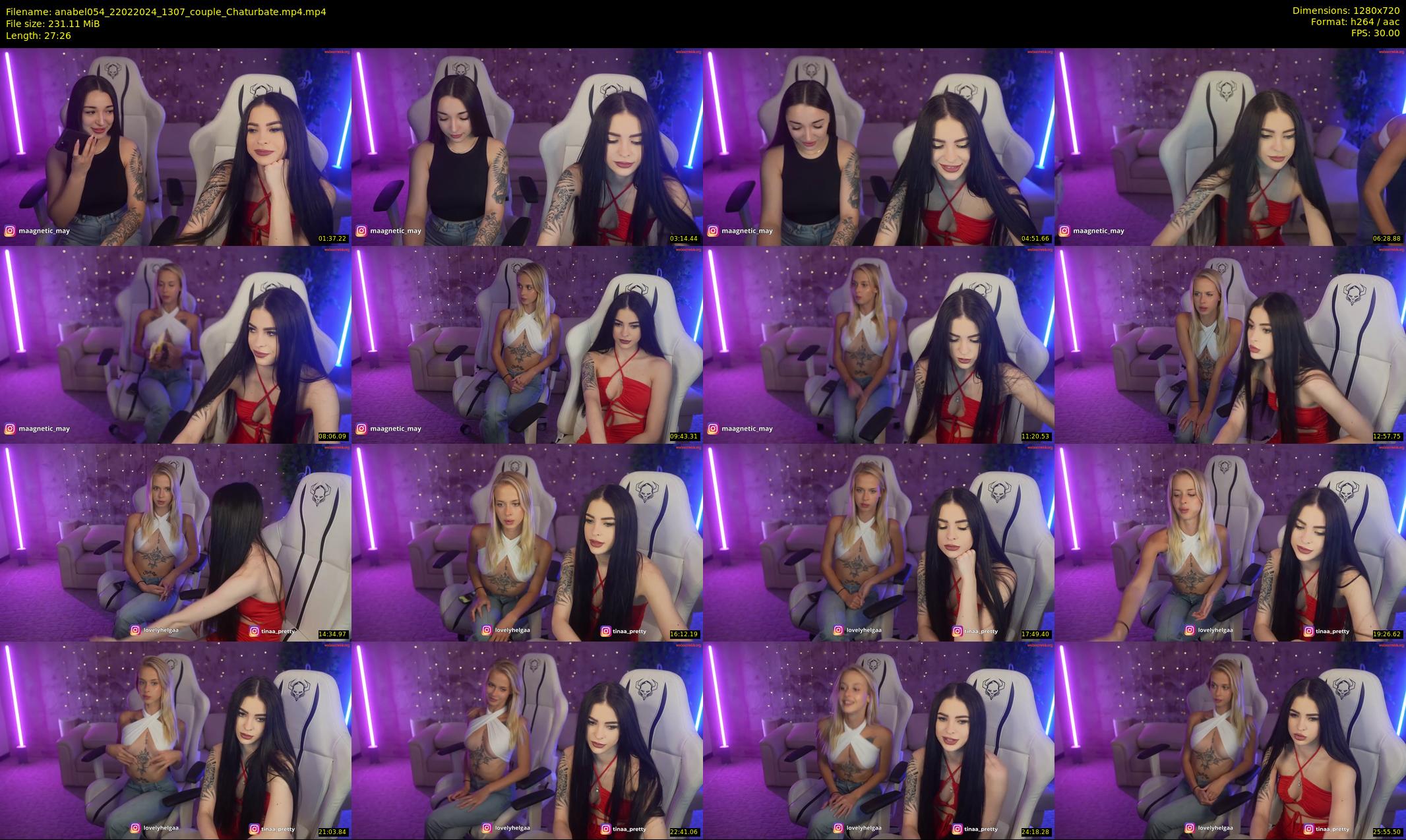 anabel054 — 28 minute Chaturbate female cam show recording, 720p, Feb 22, 2024