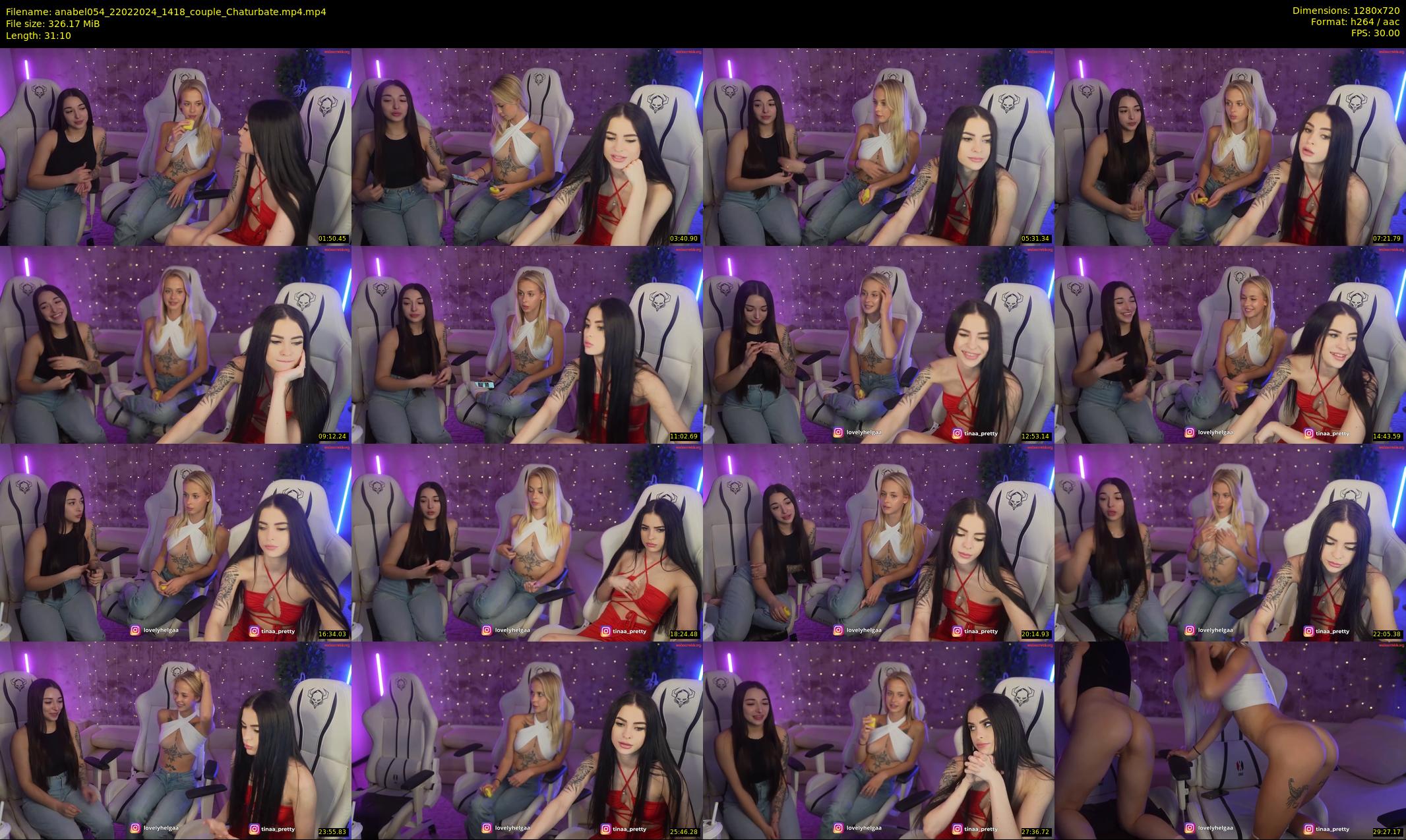 anabel054 — 32 minute Chaturbate female cam show recording, 720p, Feb 22, 2024