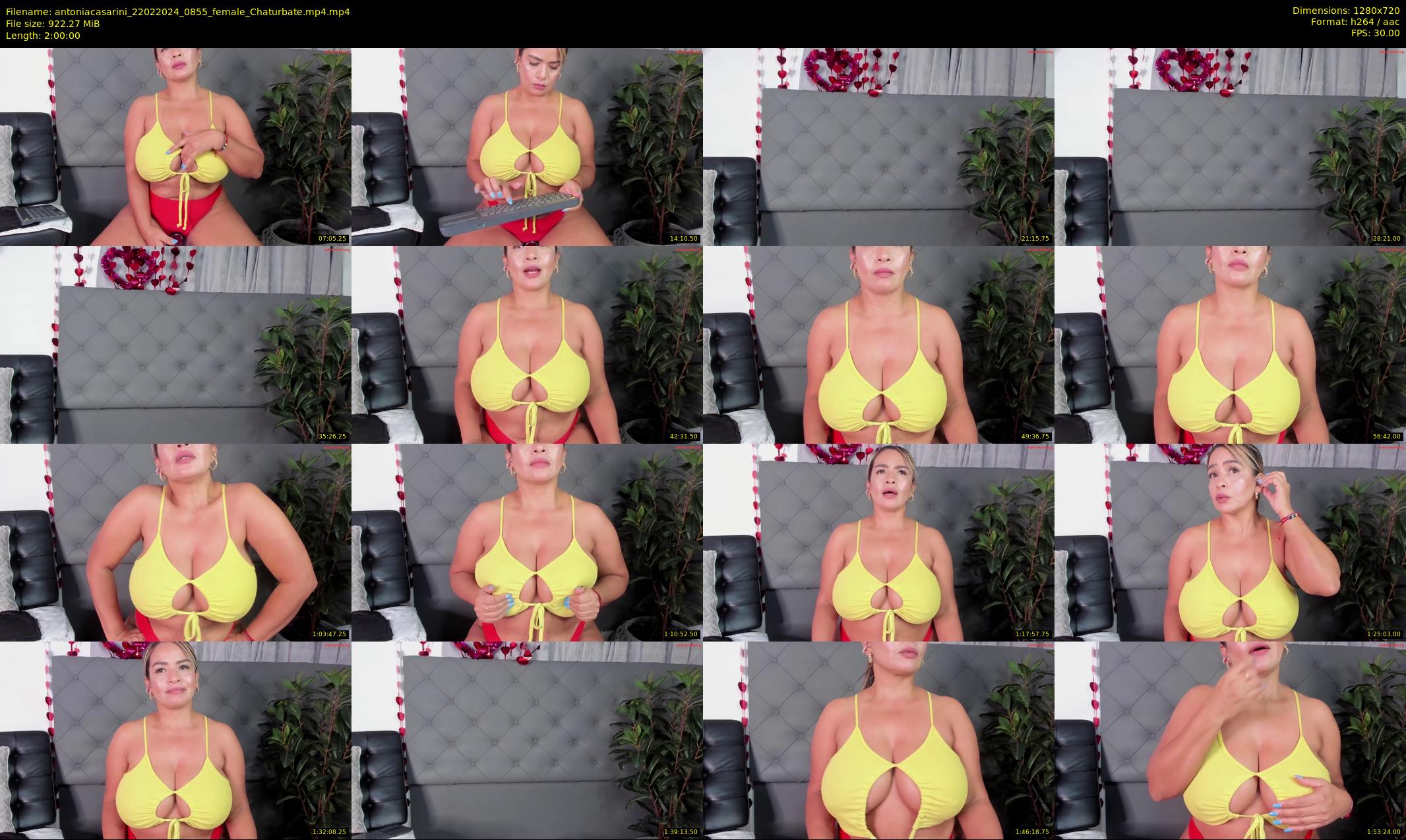 antoniacasarini — 120 minute Chaturbate female cam show recording, 720p, Feb 22, 2024