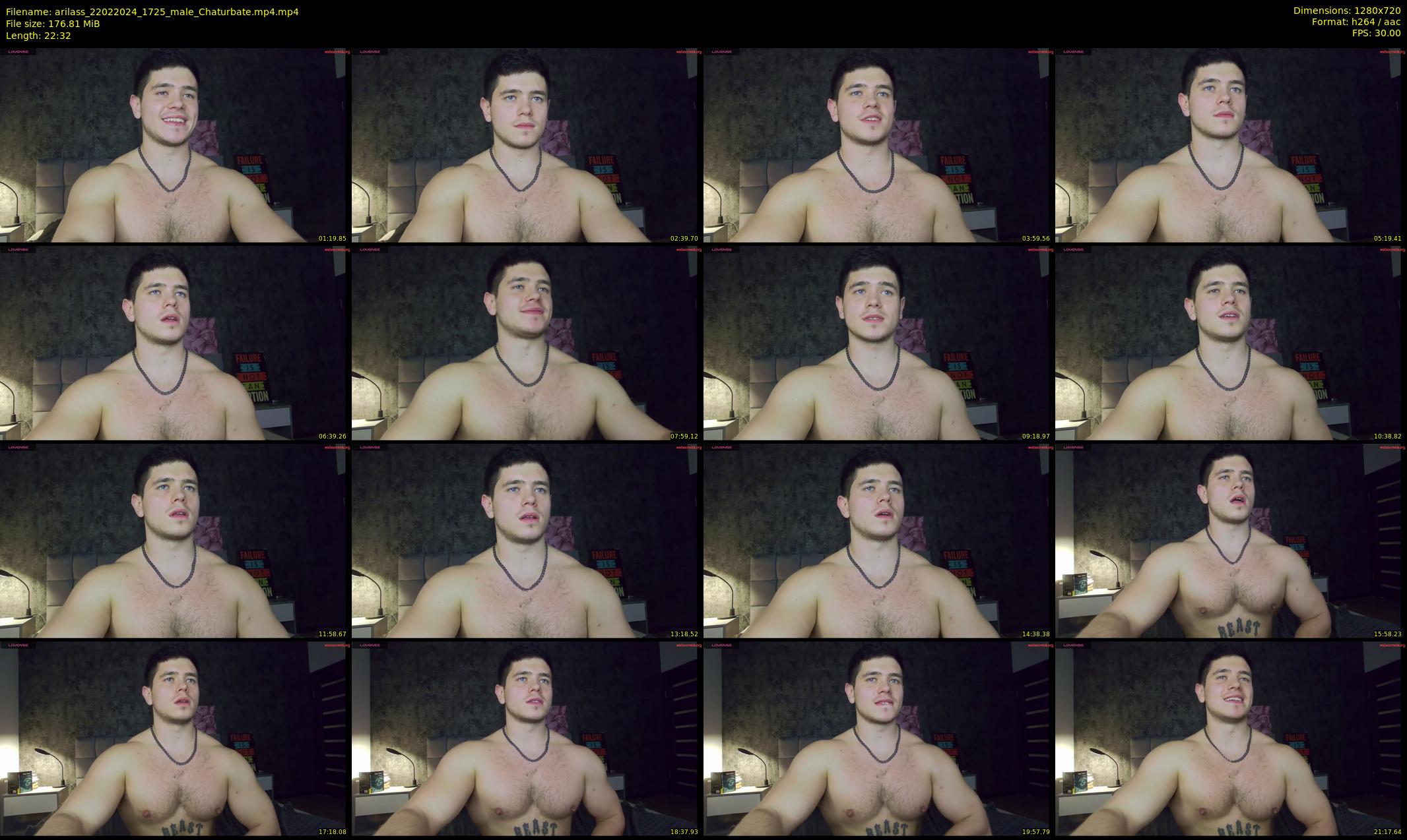 arilass — 23 minute Chaturbate male cam show recording, 720p, Feb 22, 2024