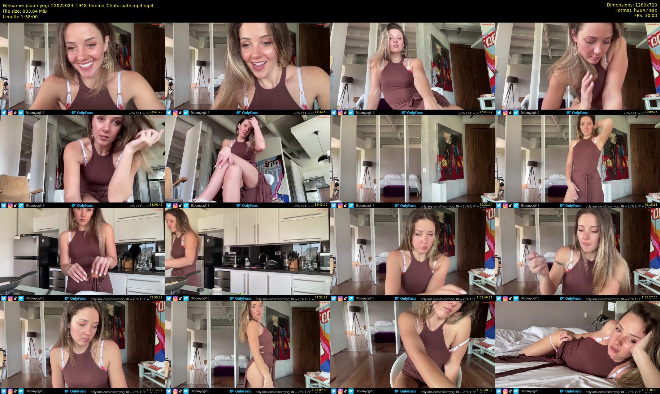 bloomyogi — 98 minute Chaturbate female cam show recording, 720p, Feb 22, 2024
