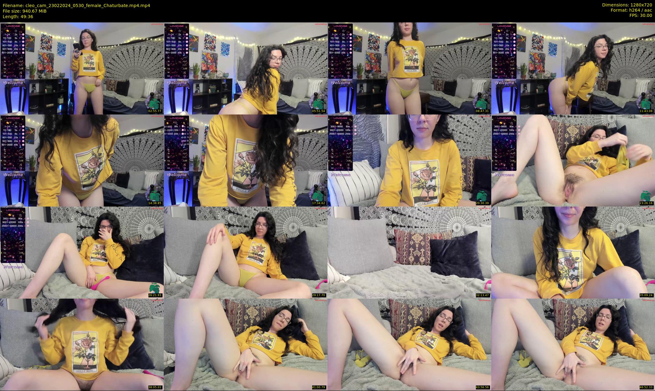 cleo_cam — 50 minute Chaturbate female cam show recording, 720p, Feb 23, 2024