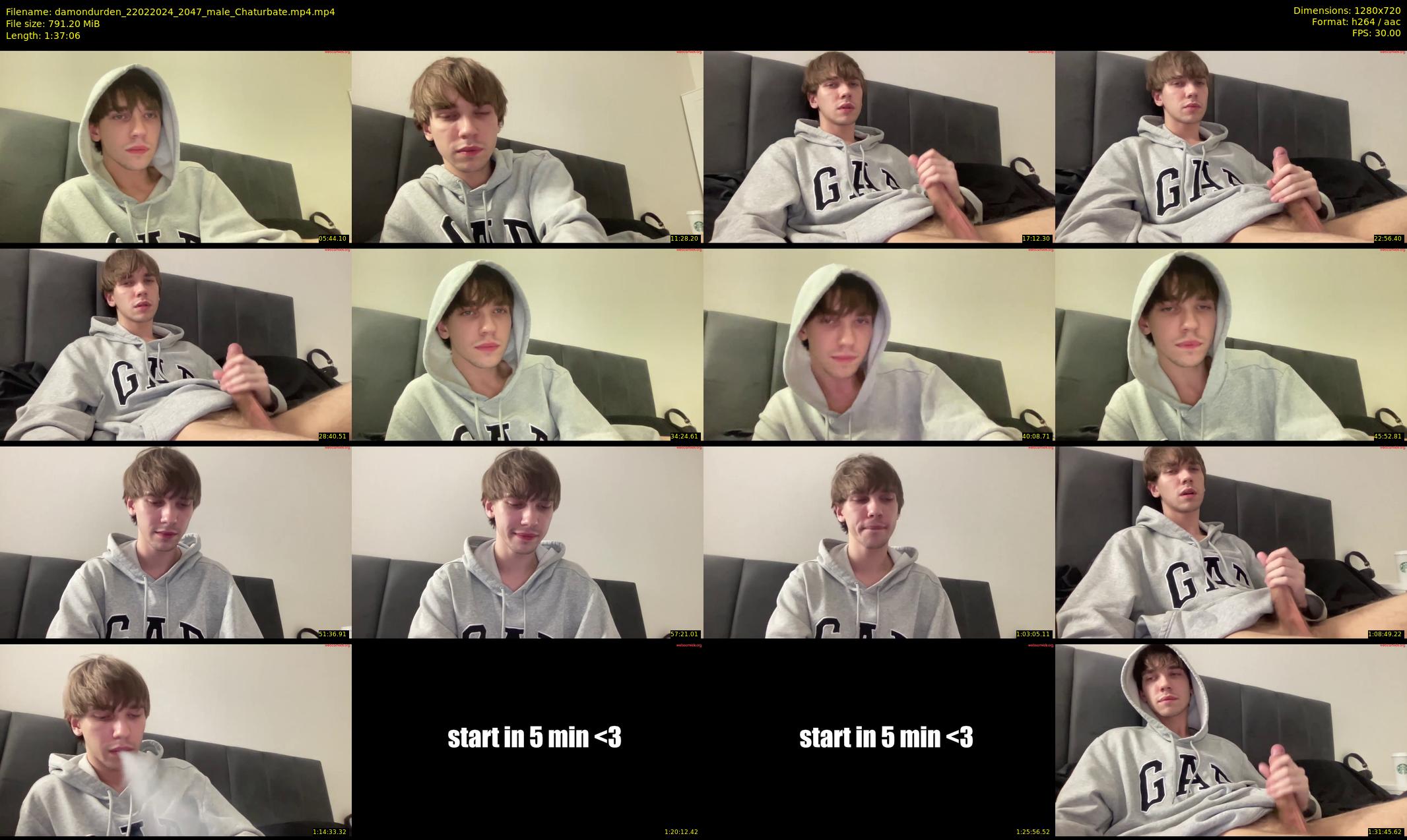 damondurden — 98 minute Chaturbate male cam show recording, 720p, Feb 22, 2024