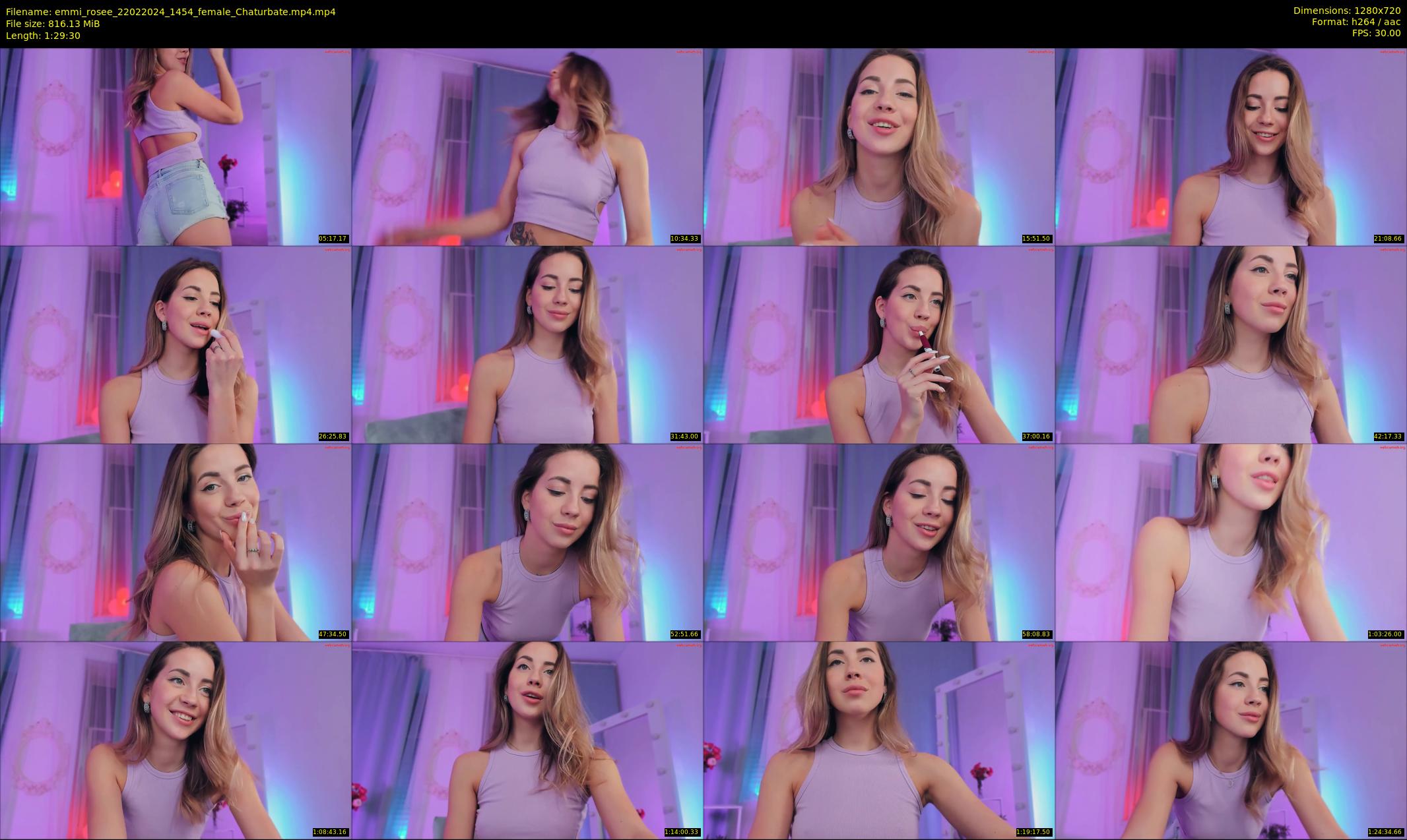 emmi_rosee — 90 minute Chaturbate female cam show recording, 720p, Feb 22, 2024