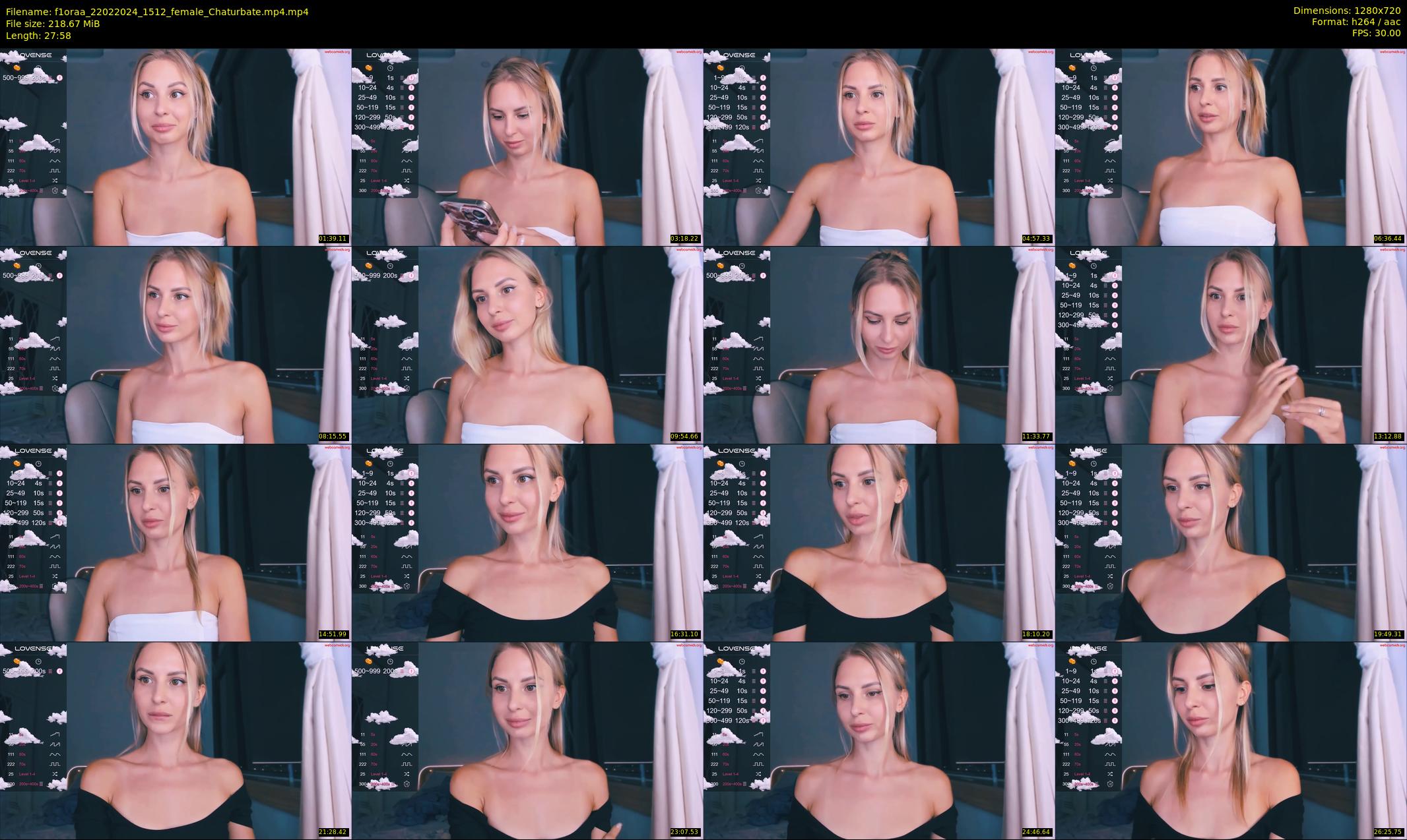 f1oraa — 28 minute Chaturbate female cam show recording, 720p, Feb 22, 2024