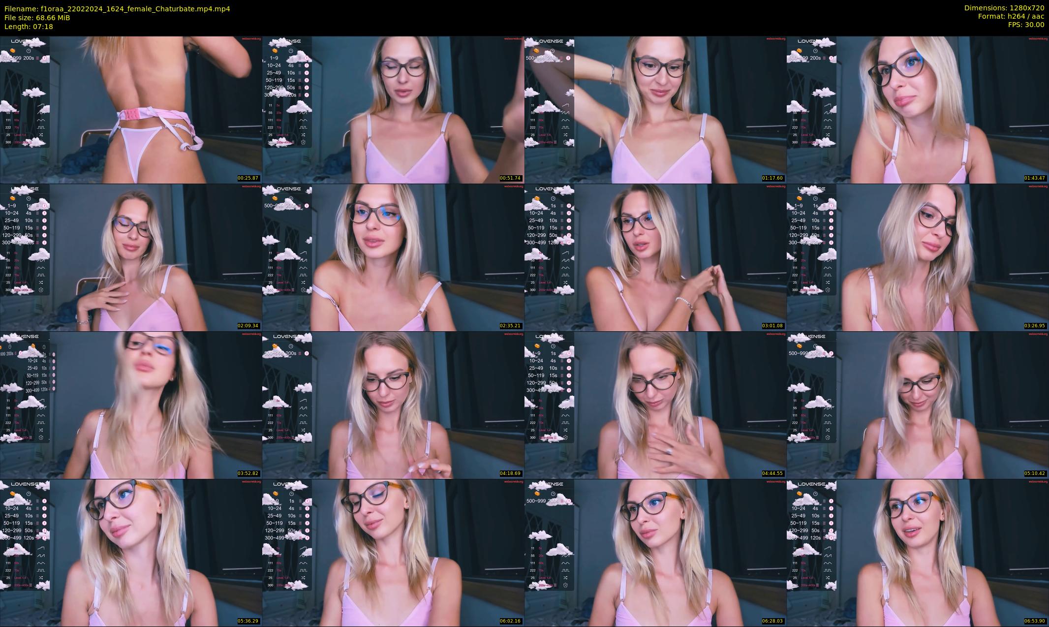 f1oraa — 8 minute Chaturbate female cam show recording, 720p, Feb 22, 2024
