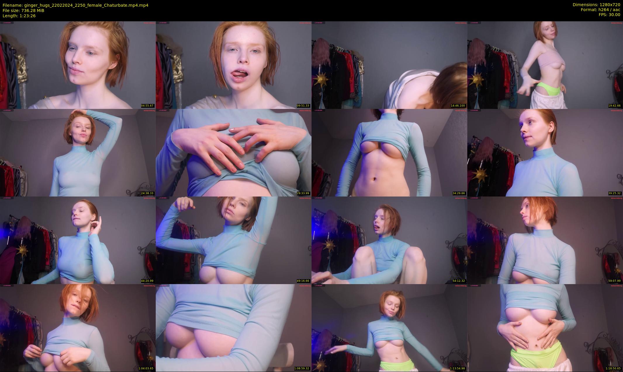 ginger_hugs — 84 minute Chaturbate female cam show recording, 720p, Feb 22, 2024