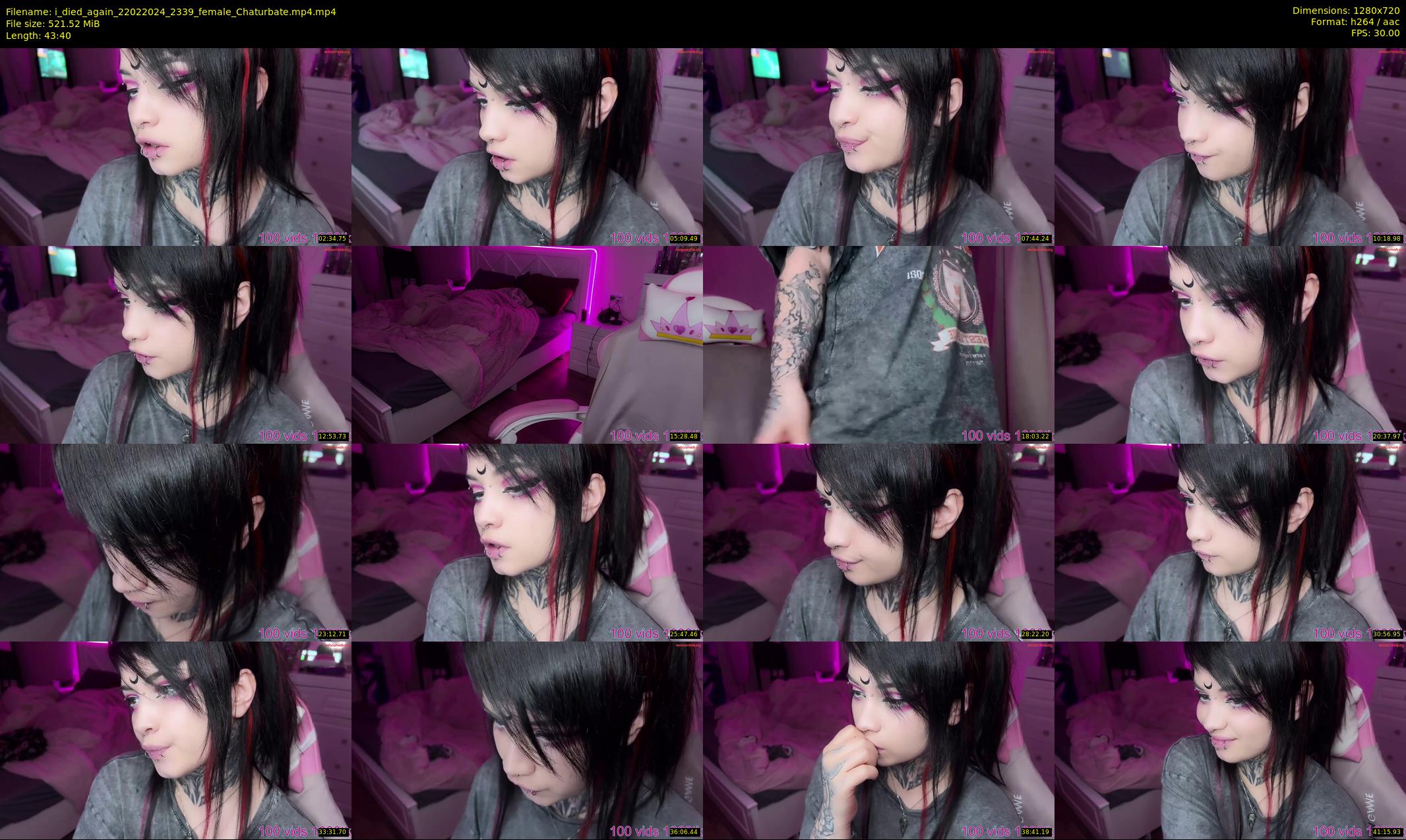 i_died_again — 44 minute Chaturbate female cam show recording, 720p, Feb 22, 2024