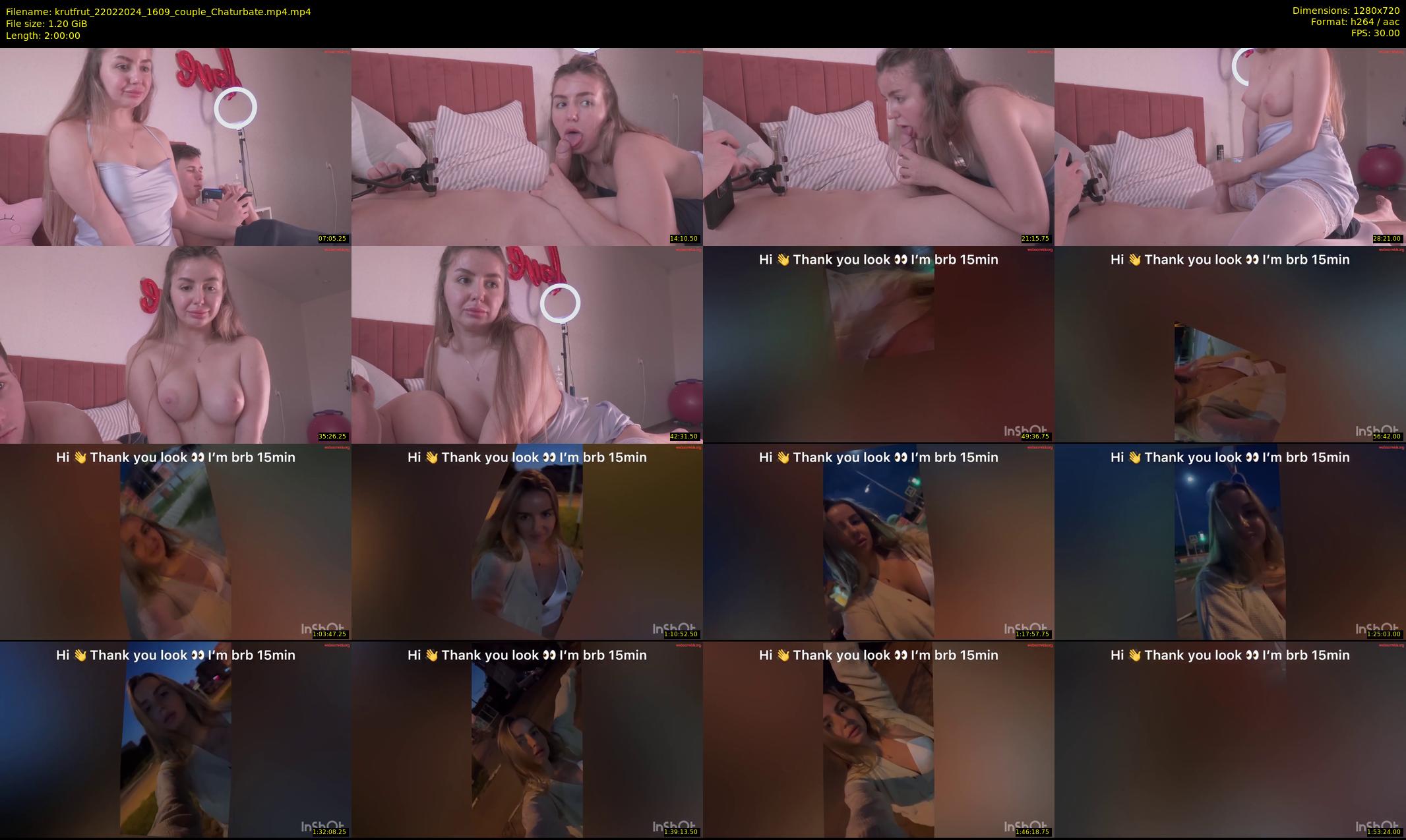 krutfrut — 120 minute Chaturbate couple cam show recording, 720p, Feb 22, 2024