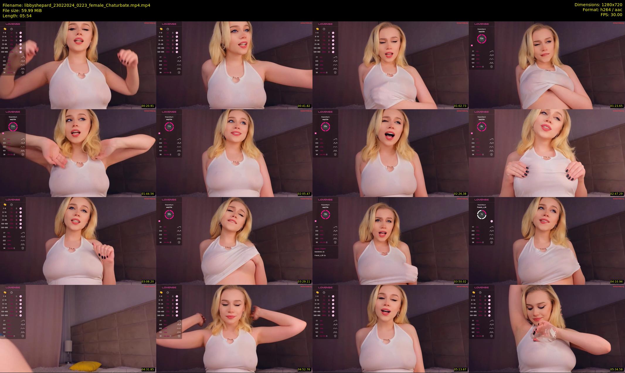 libbyshepard — 6 minute Chaturbate female cam show recording, 720p, Feb 23, 2024