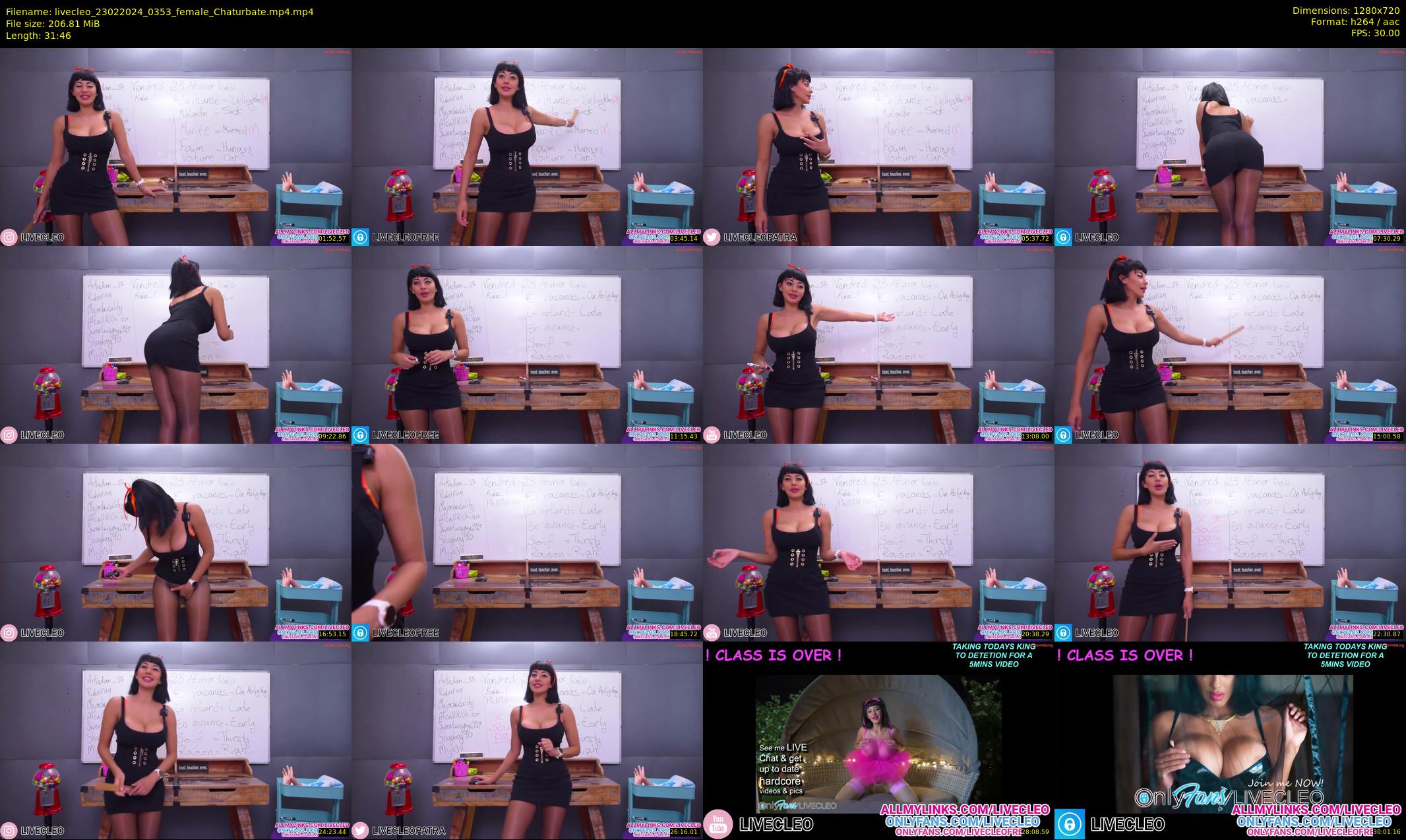 livecleo — 32 minute Chaturbate female cam show recording, 720p, Feb 23, 2024