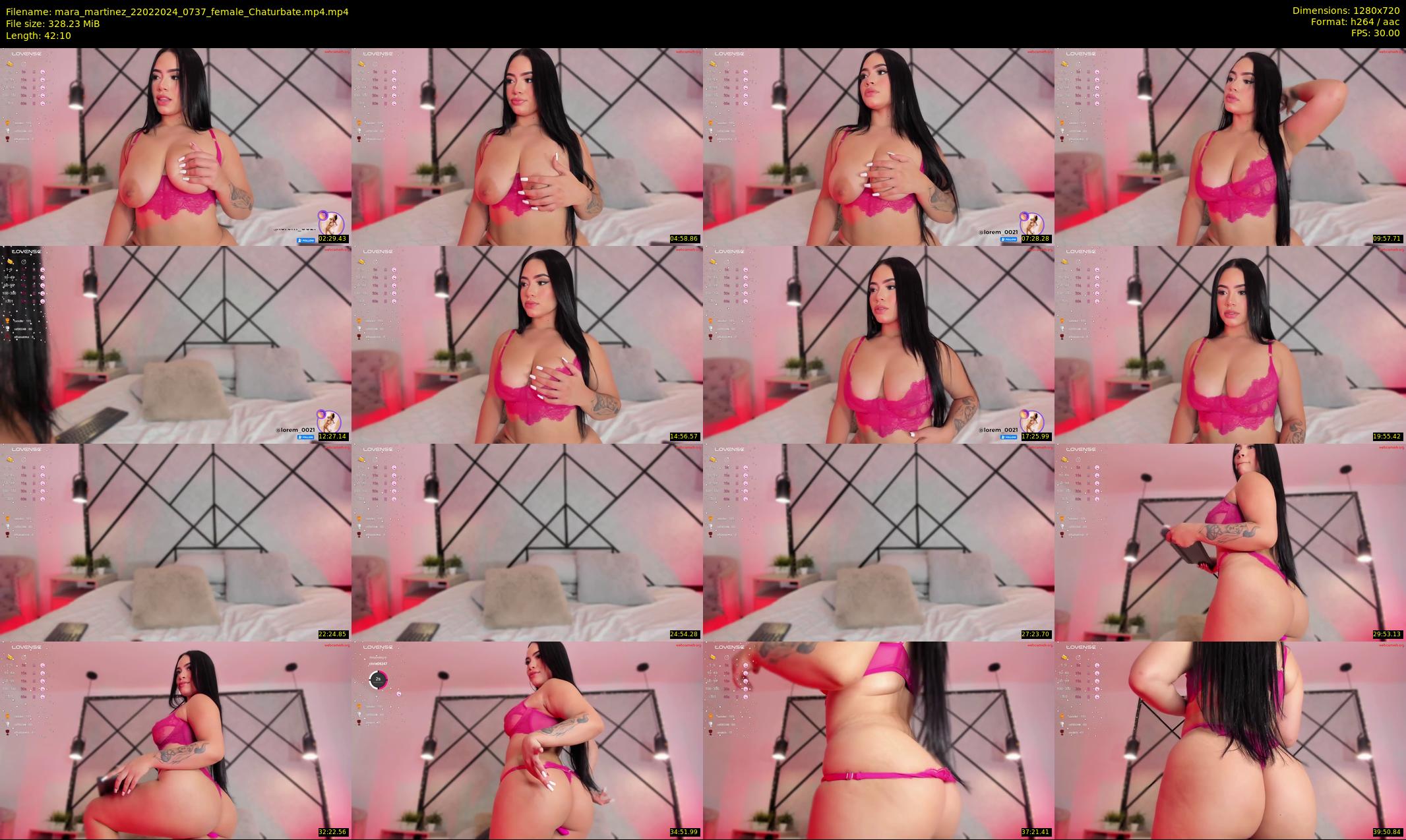 mara_martinez — 43 minute Chaturbate female cam show recording, 720p, Feb 22, 2024