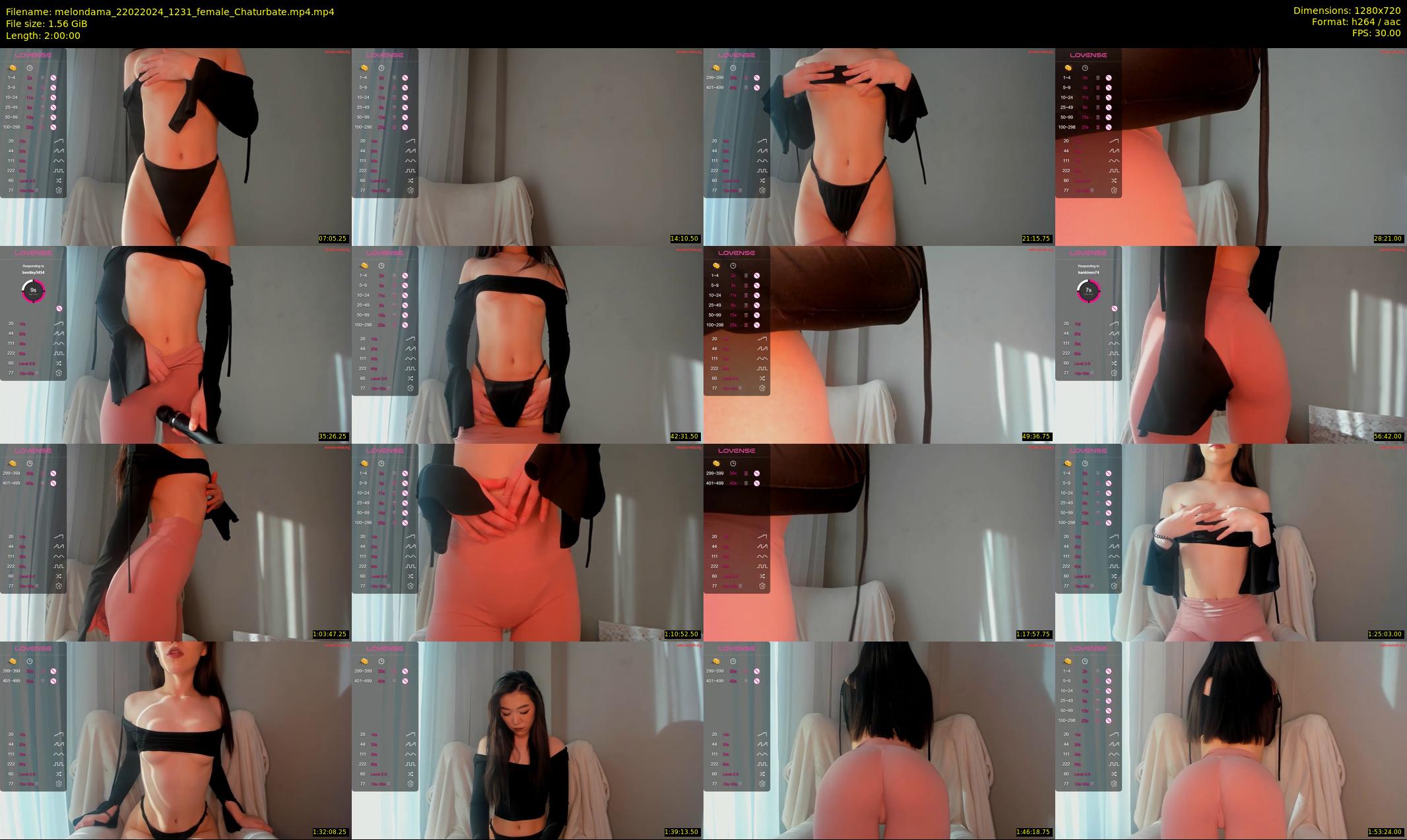 melondama — 120 minute Chaturbate female cam show recording, 720p, Feb 22, 2024